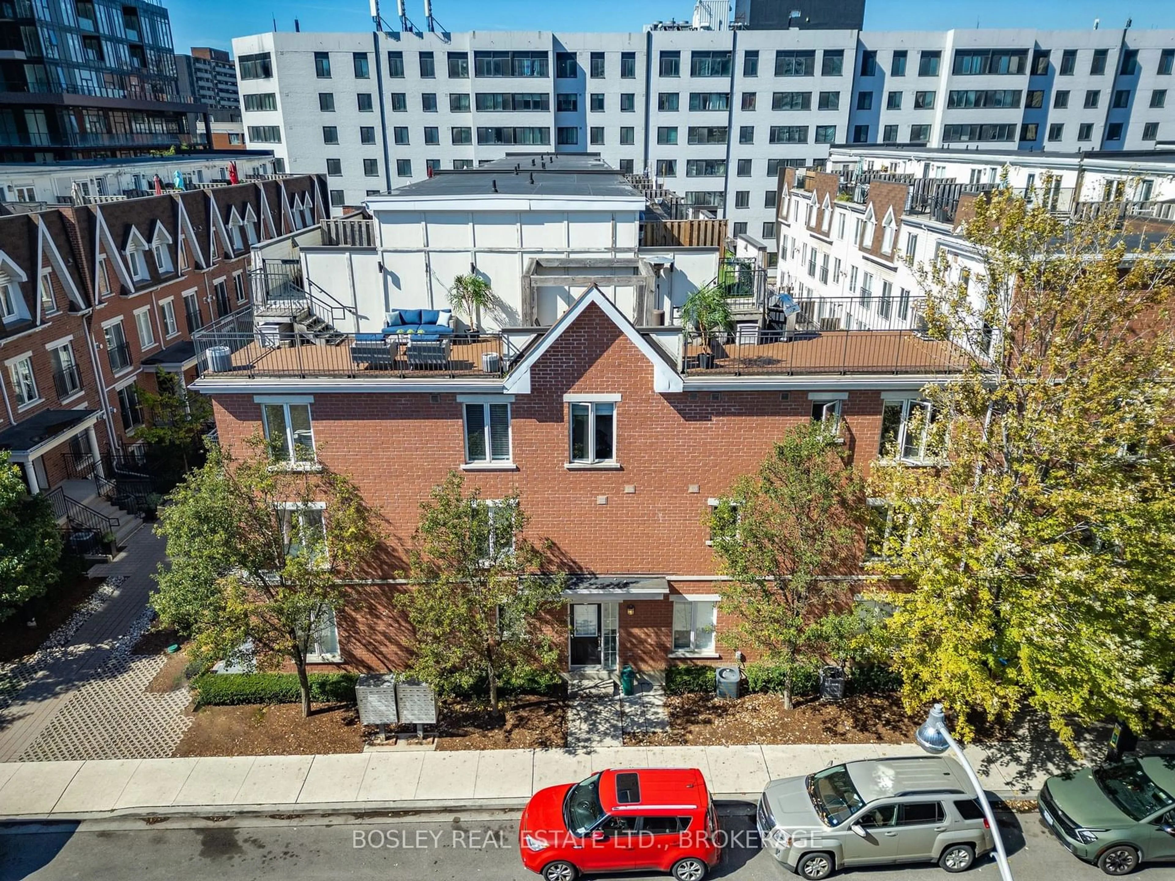 A pic from outside/outdoor area/front of a property/back of a property/a pic from drone, city buildings view from balcony for 12 Laidlaw St #833C, Toronto Ontario M6K 1X2