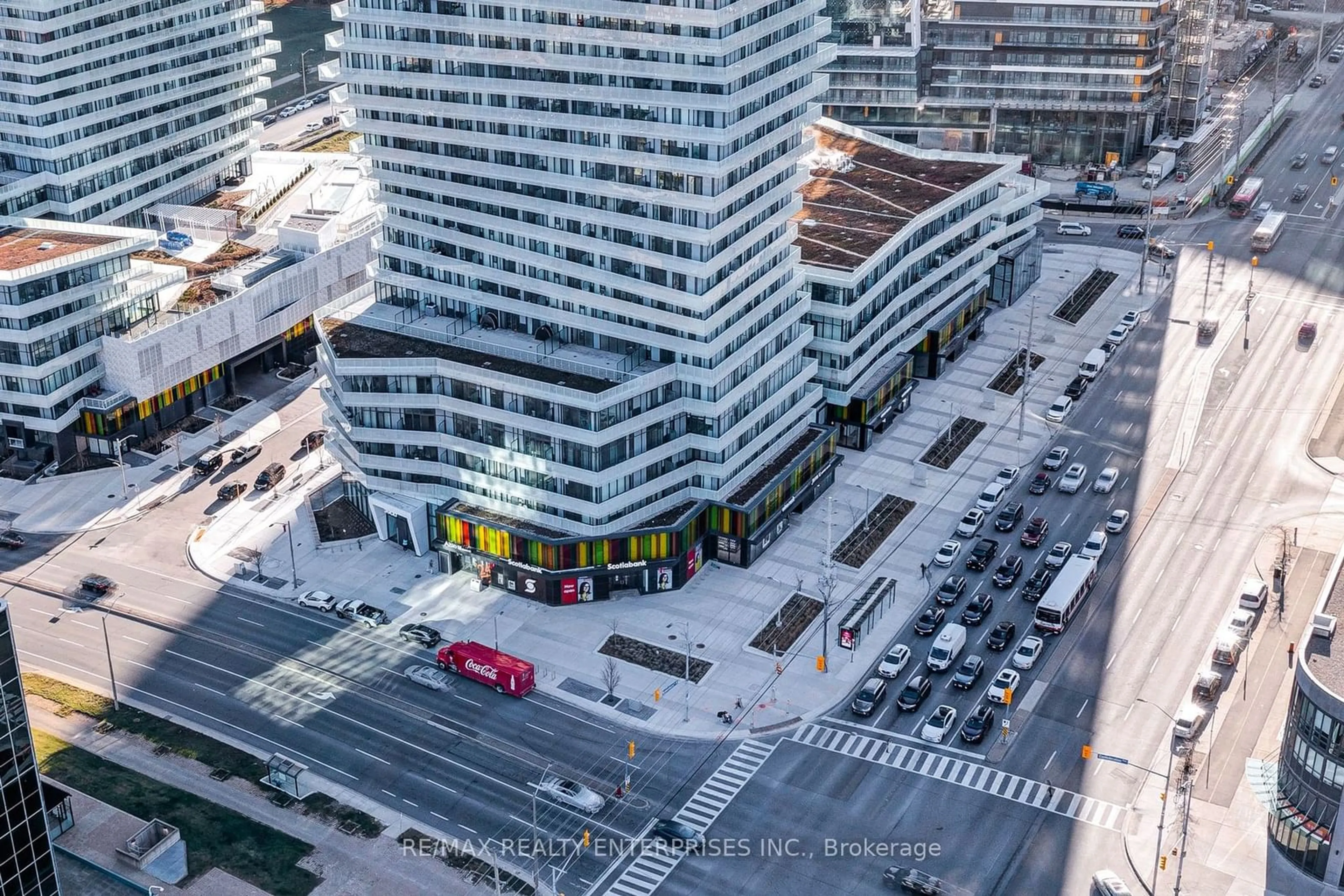 A pic from outside/outdoor area/front of a property/back of a property/a pic from drone, city buildings view from balcony for 3900 Confederation Pkwy #1110, Mississauga Ontario L5B 0M3