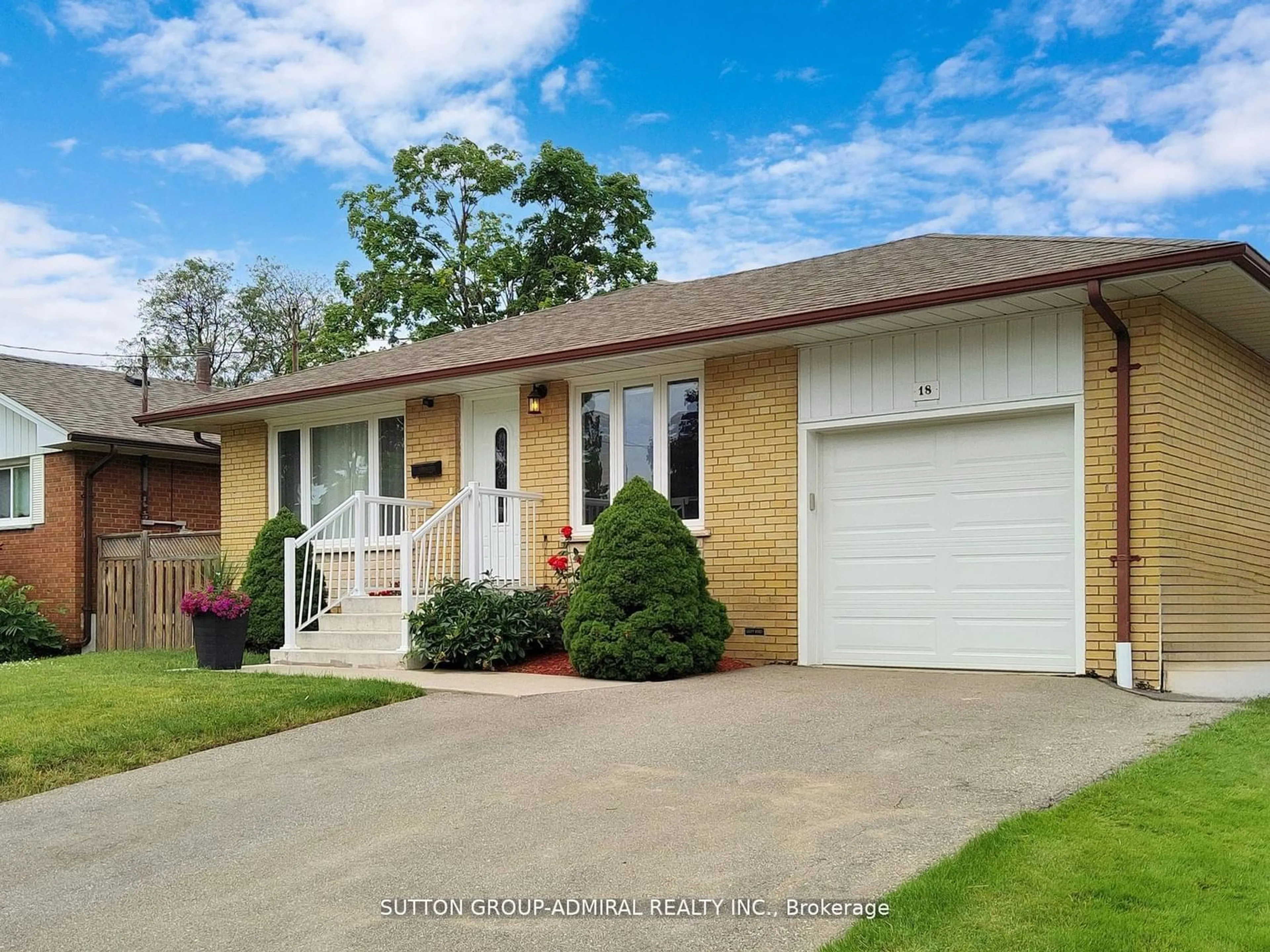 Home with brick exterior material, street for 18 Ludstone Dr, Toronto Ontario M9R 2H9