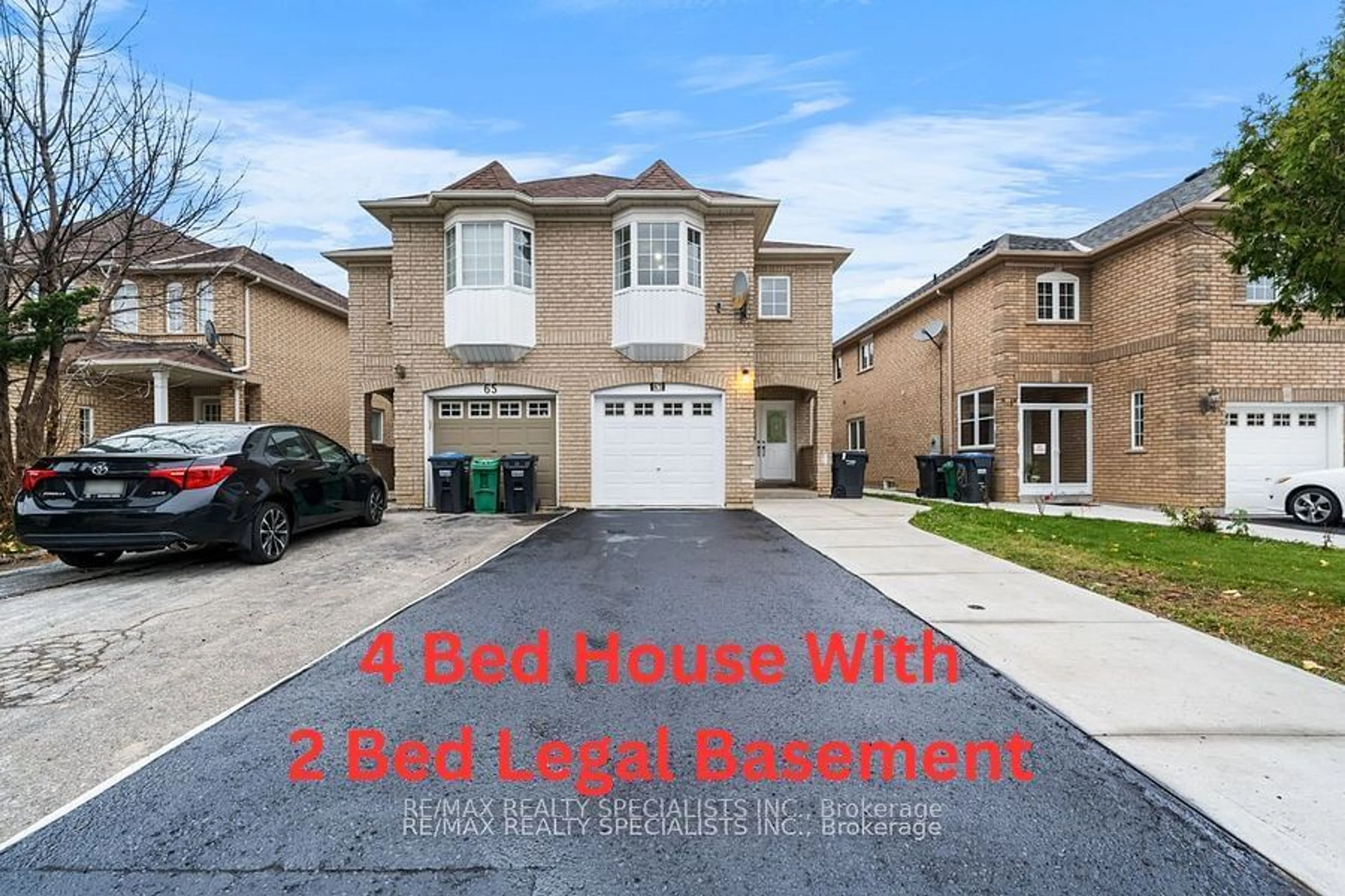 Home with brick exterior material, street for 63 Weather Vane Lane, Brampton Ontario L6X 4R4