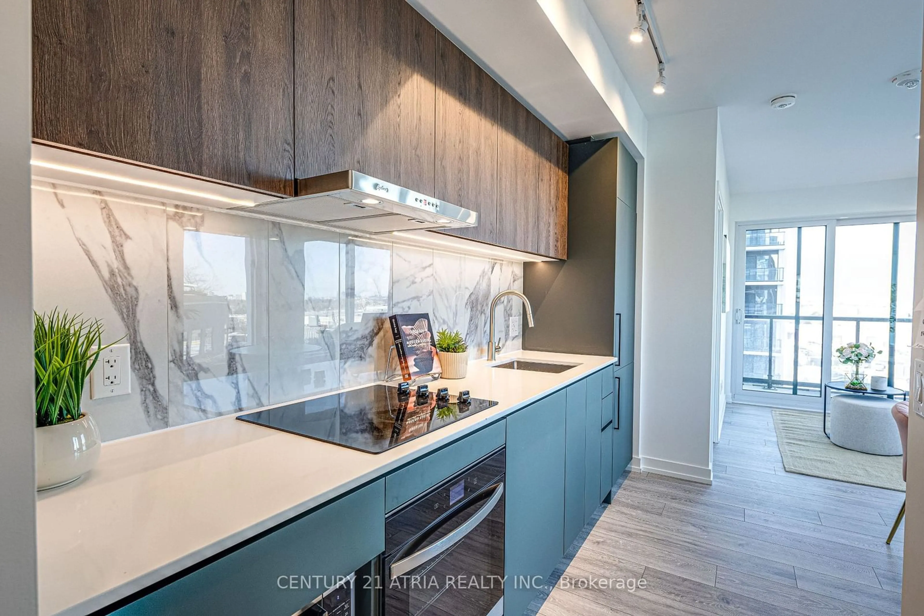 Contemporary kitchen, unknown for 1100 Sheppard Ave #707, Toronto Ontario M3K 0E4