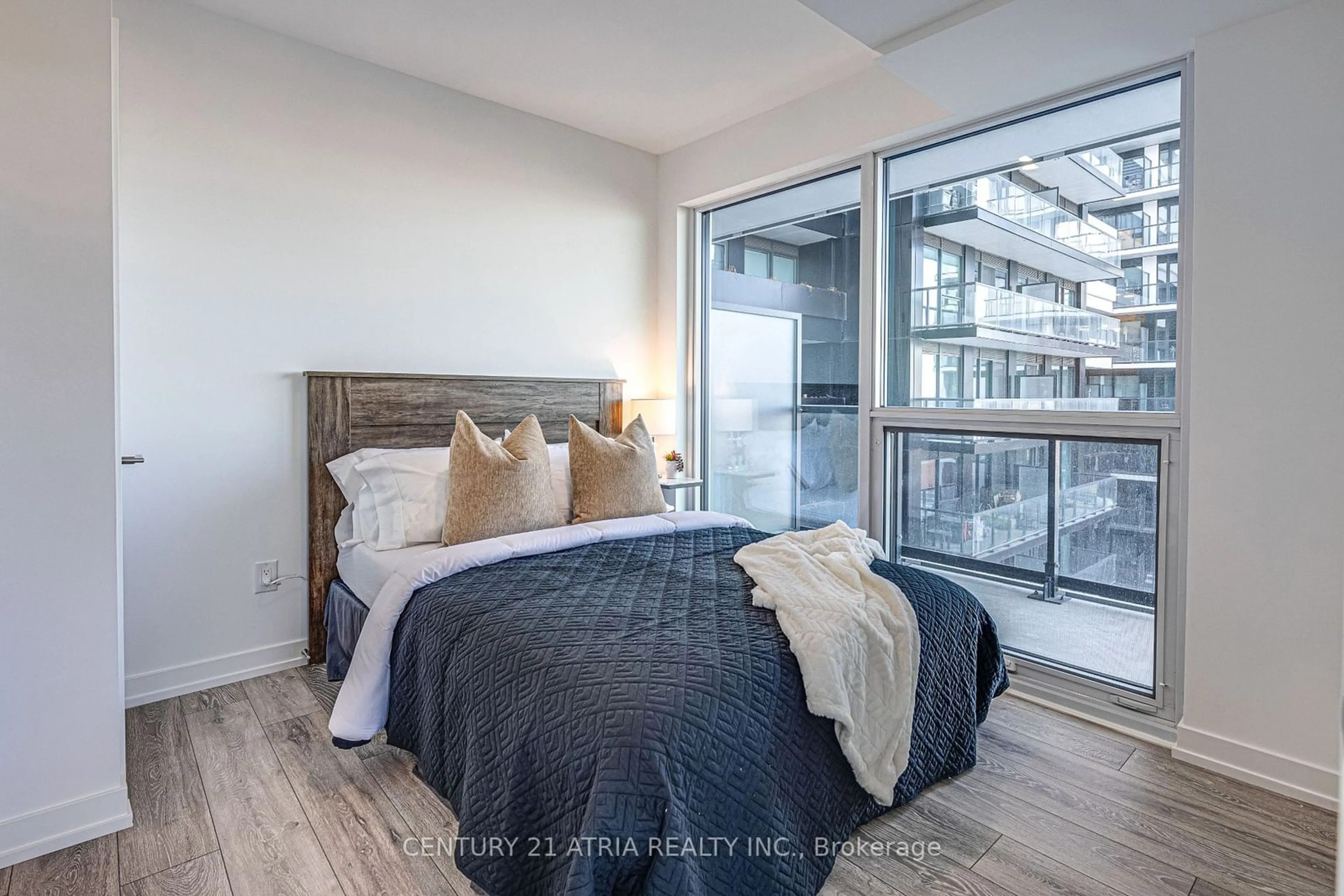 Bedroom with bed, unknown for 1100 Sheppard Ave #707, Toronto Ontario M3K 0E4