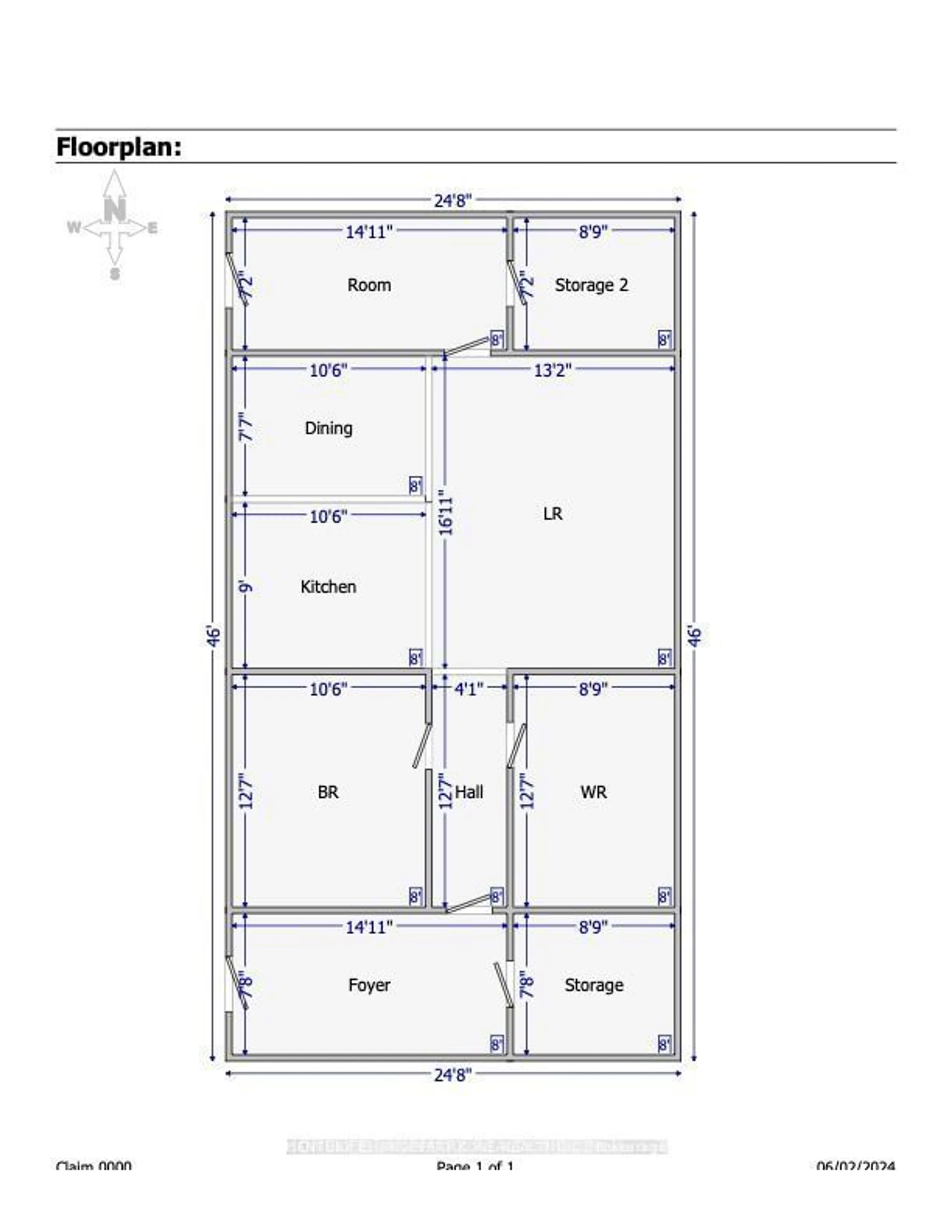 Floor plan for 5968 King St, Caledon Ontario L7C 0R9