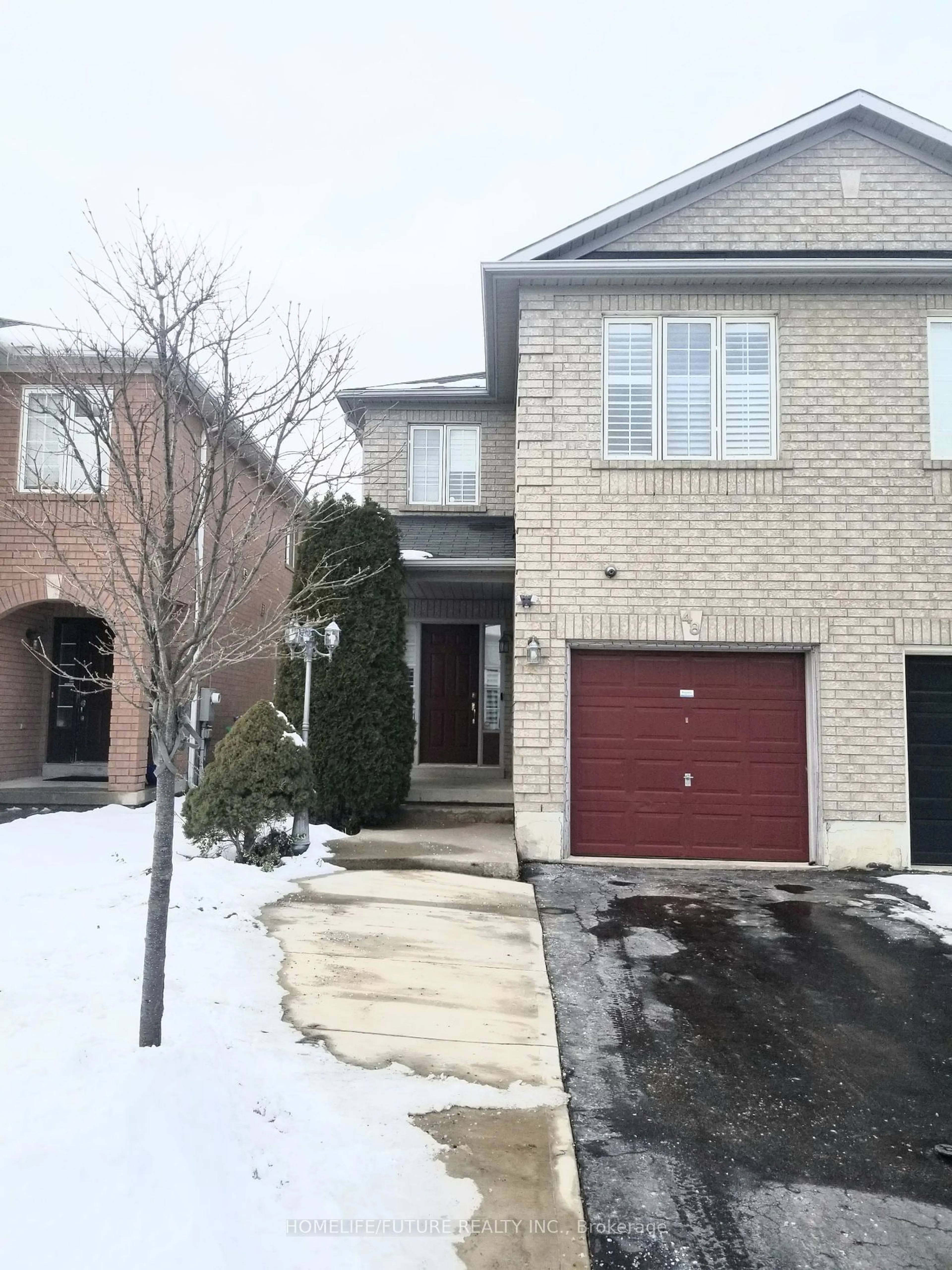 Home with brick exterior material, street for 48 Roadmaster Lane, Brampton Ontario L7A 3A7