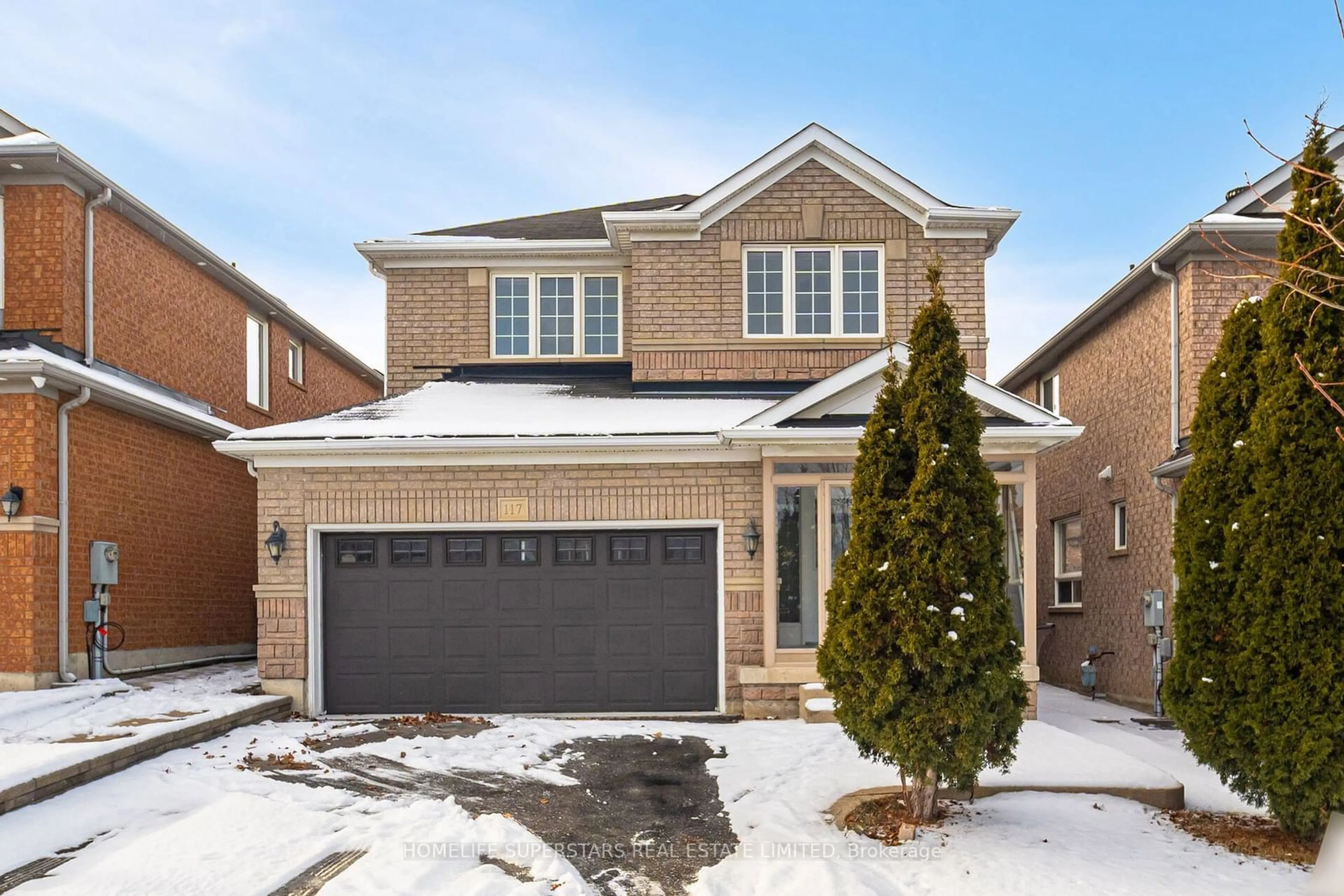 Home with brick exterior material, street for 117 Mint Leaf Blvd, Brampton Ontario L6R 2Y9