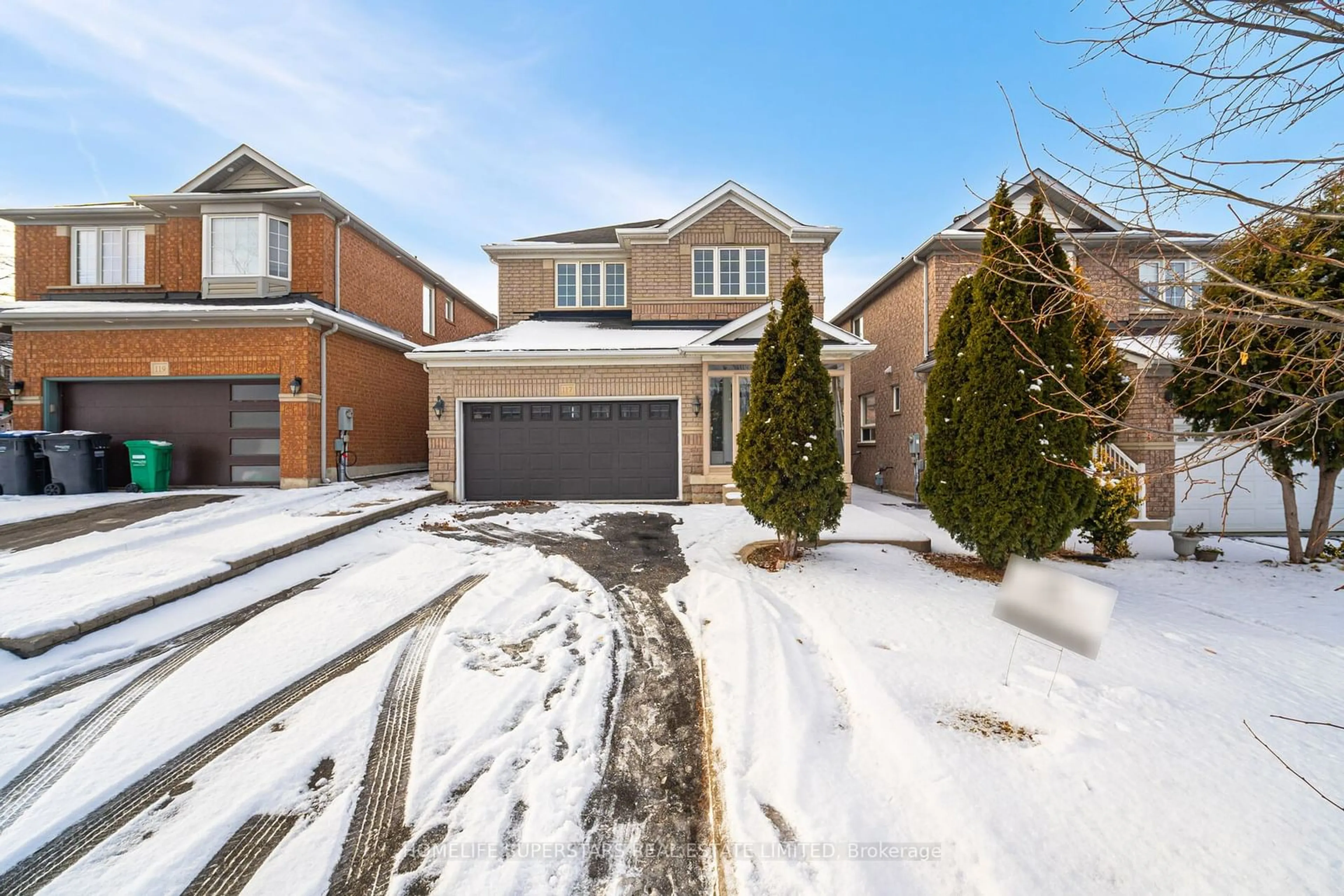 Home with brick exterior material, street for 117 Mint Leaf Blvd, Brampton Ontario L6R 2Y9