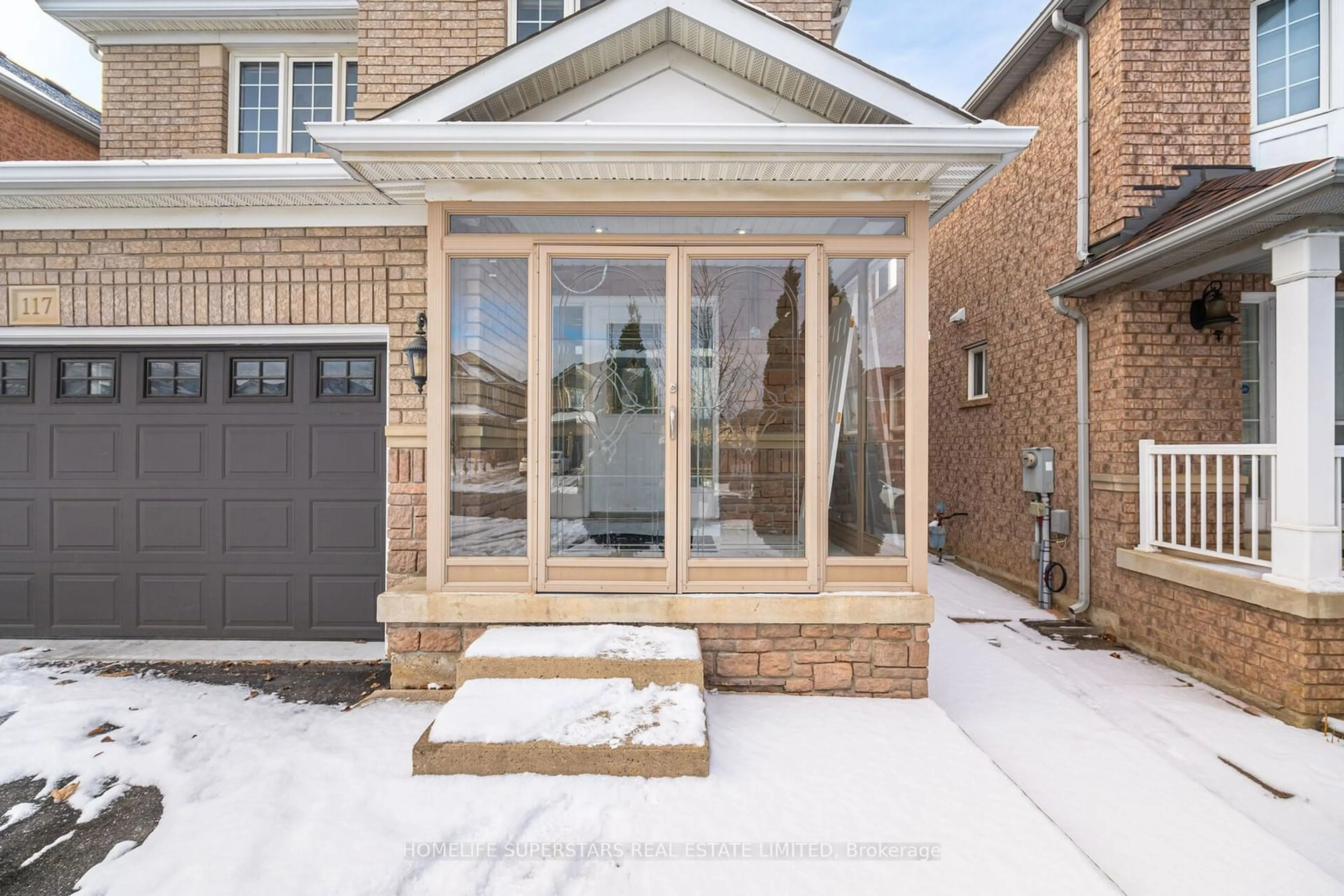 Home with brick exterior material, street for 117 Mint Leaf Blvd, Brampton Ontario L6R 2Y9