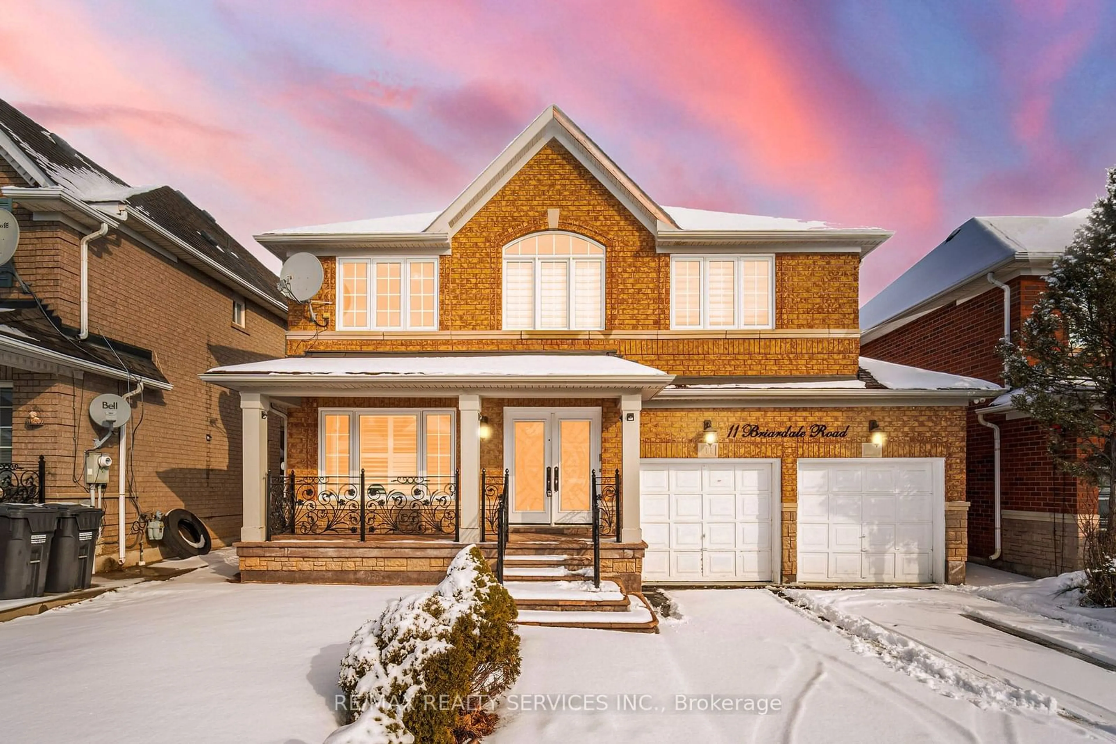 Home with brick exterior material, street for 11 Briardale Rd, Brampton Ontario L7A 1S6