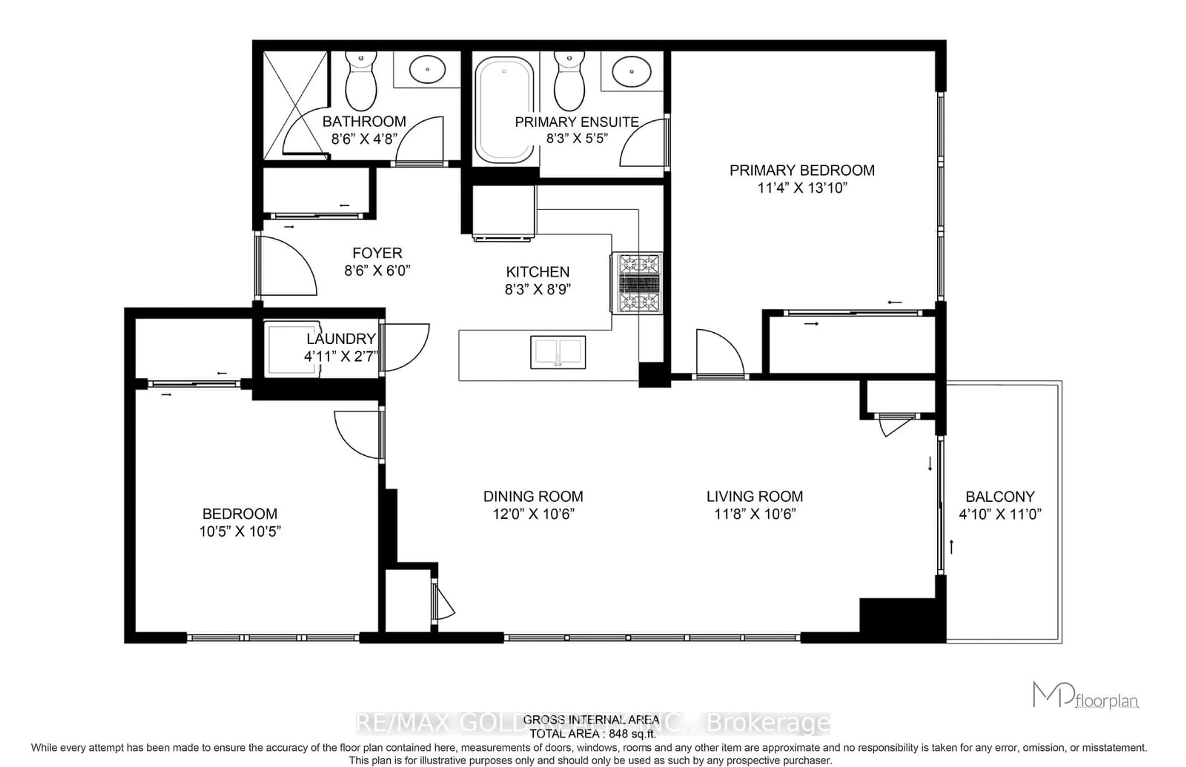 Floor plan for 5025 Four Springs Ave #509, Mississauga Ontario L5R 0G5