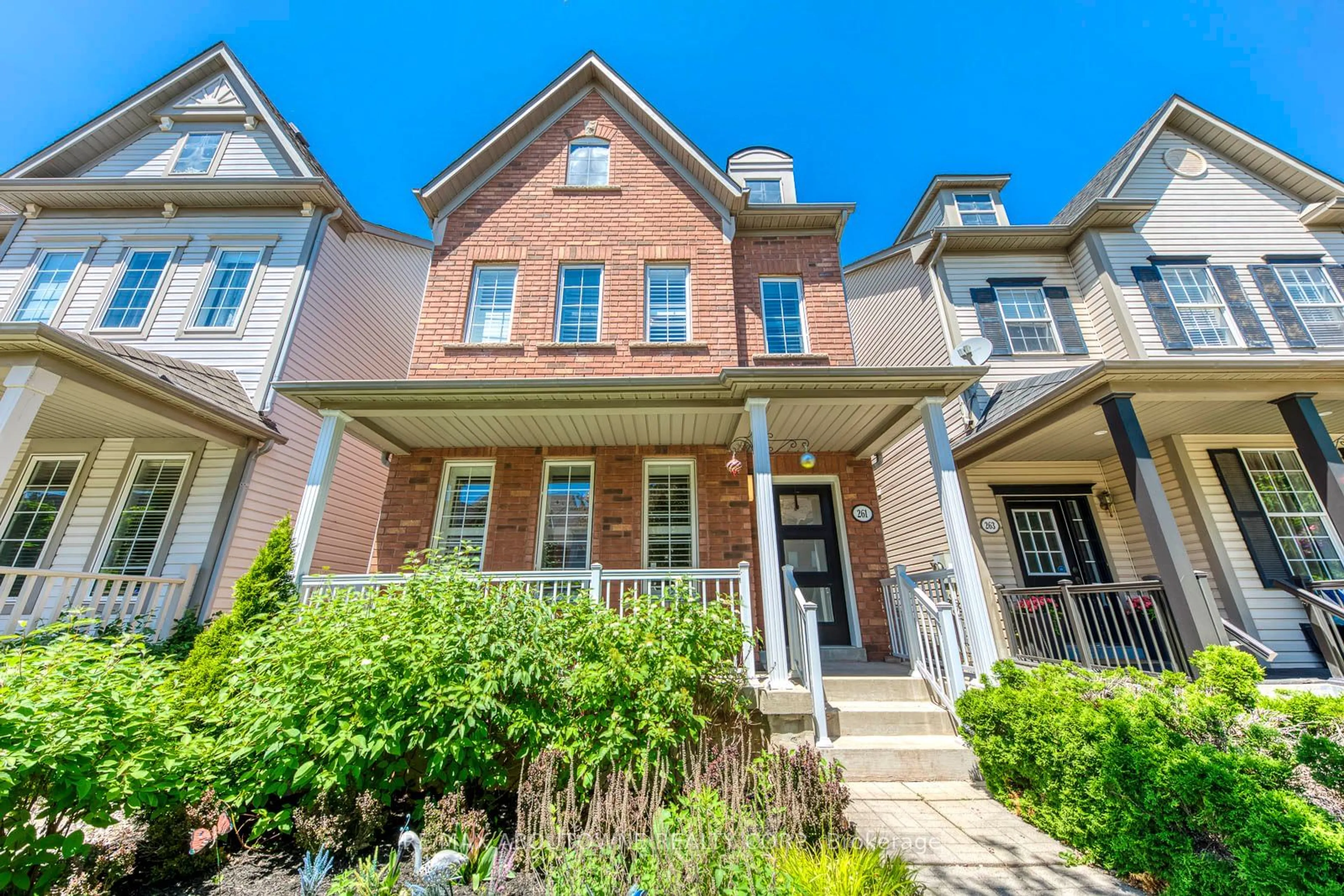 Home with brick exterior material, street for 261 Gatwick Dr, Oakville Ontario L6H 7K3