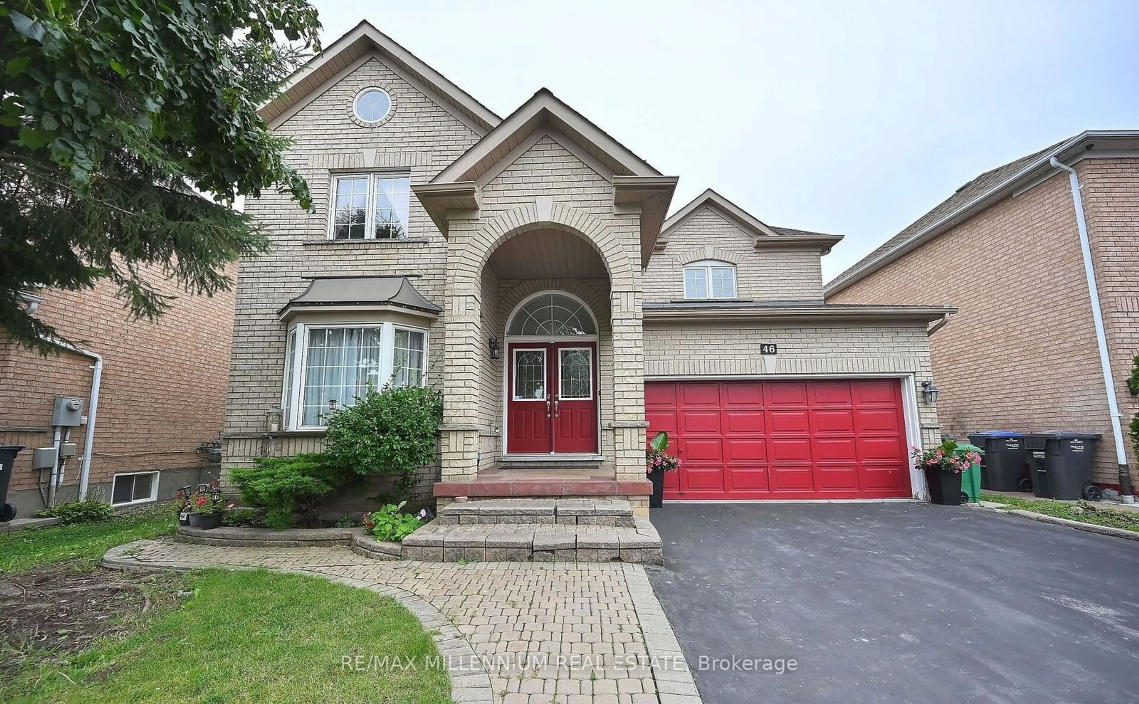 Home with brick exterior material, street for 46 Mint Leaf Blvd, Brampton Ontario L6Z 3B7