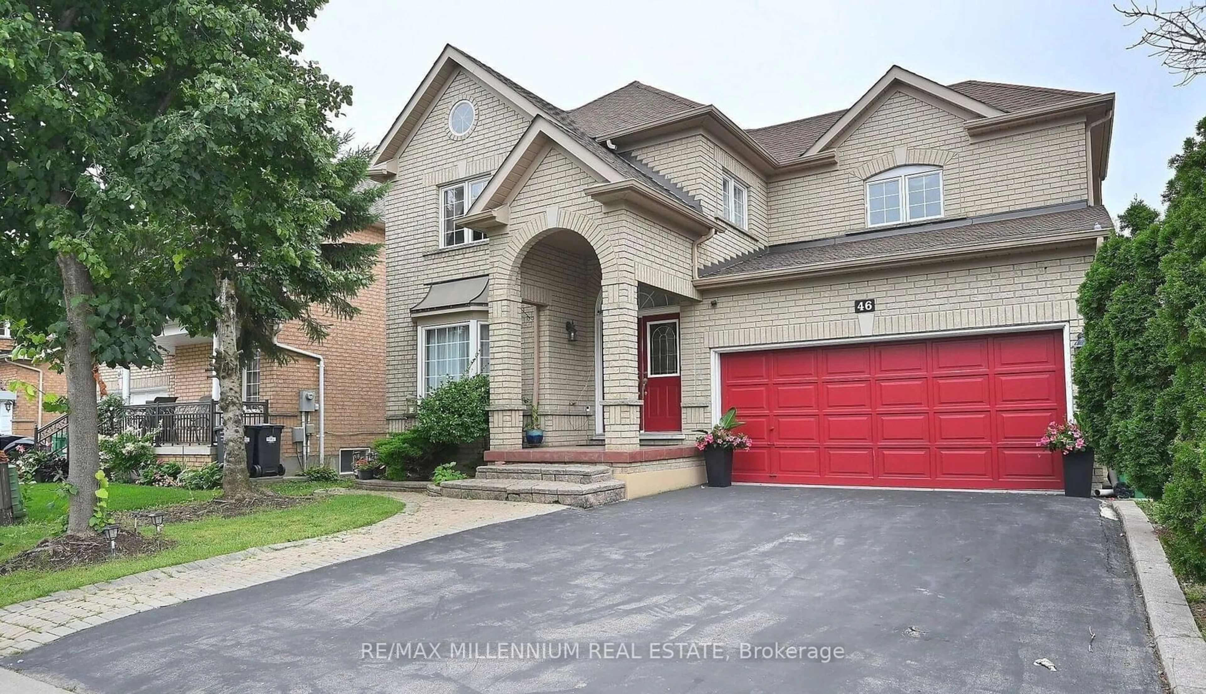 Home with brick exterior material, street for 46 Mint Leaf Blvd, Brampton Ontario L6Z 3B7