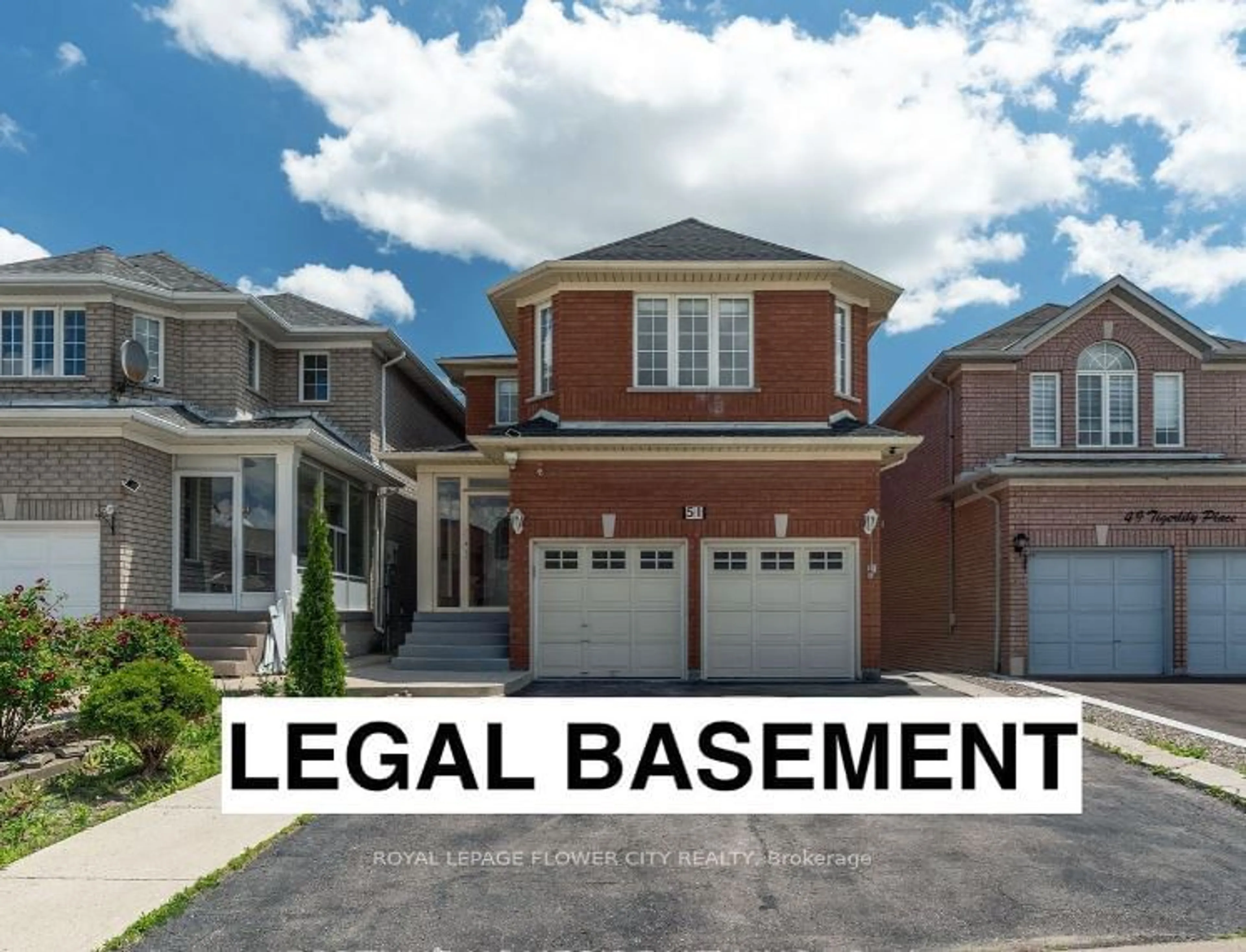 Home with brick exterior material, street for 51 Tigerlily Pl, Brampton Ontario L6R 2C8