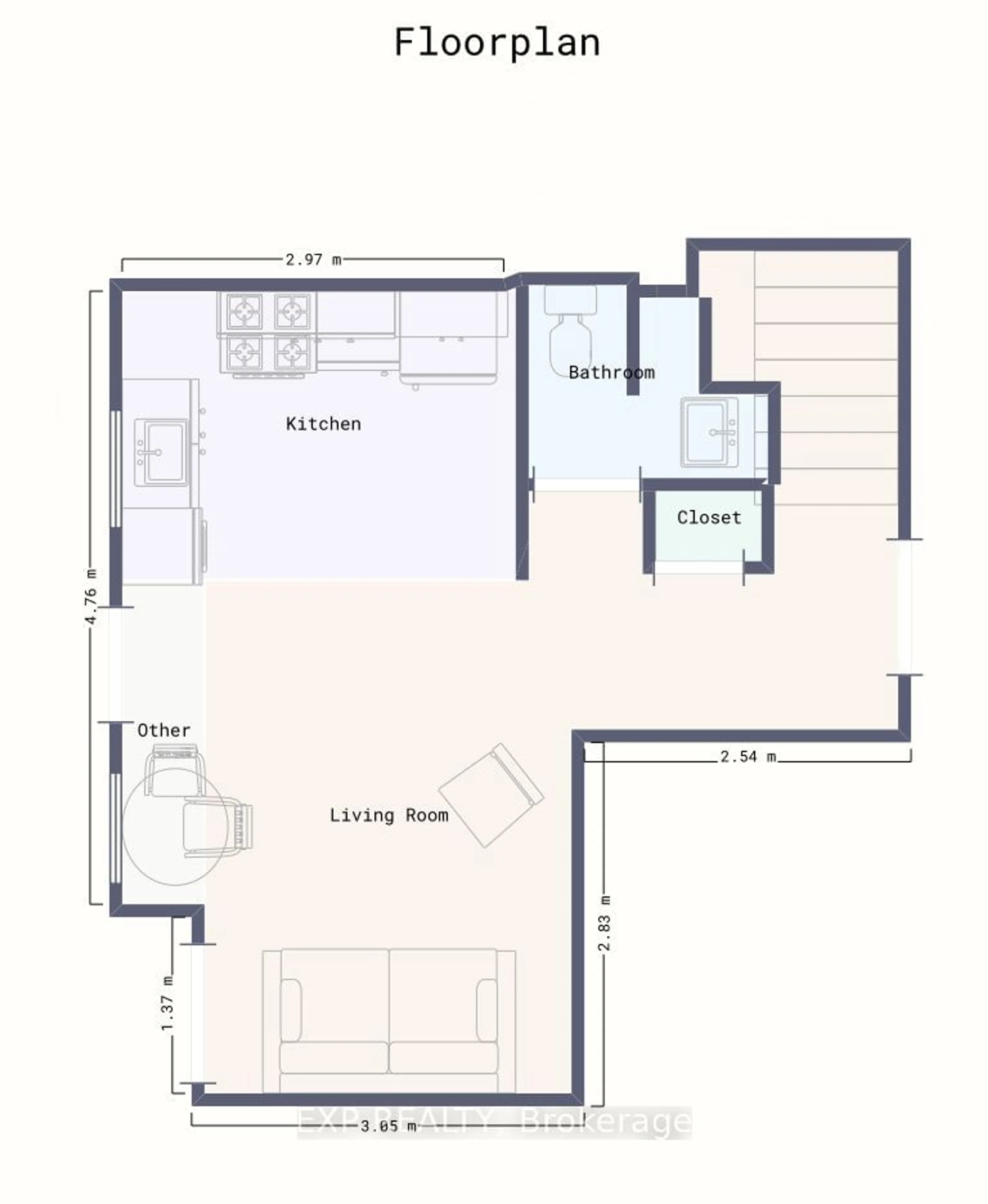 Floor plan for 155 Downsview Park Blvd #201, Toronto Ontario M3K 0E3