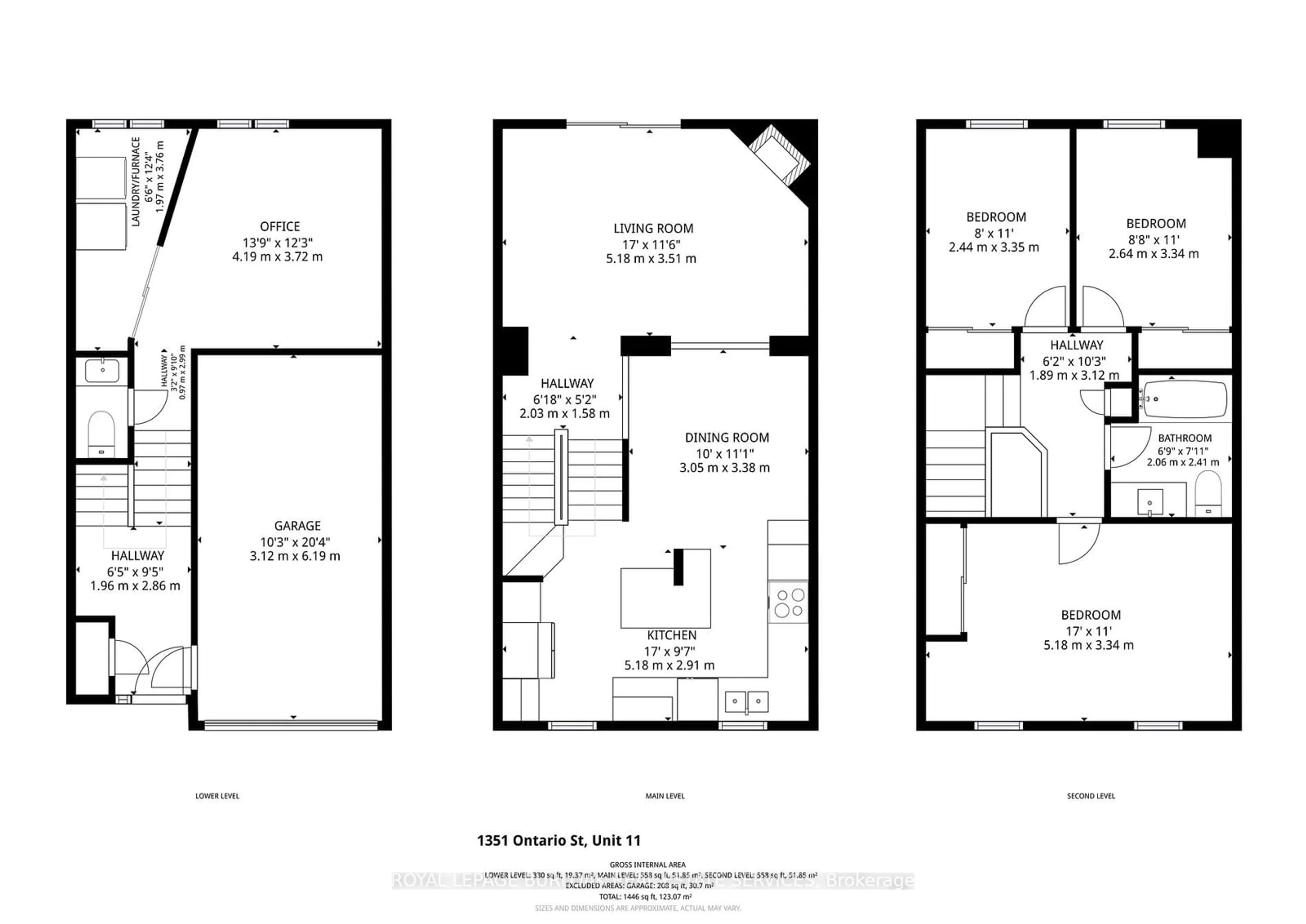 Floor plan for 1351 Ontario St #11, Burlington Ontario L7S 1E9