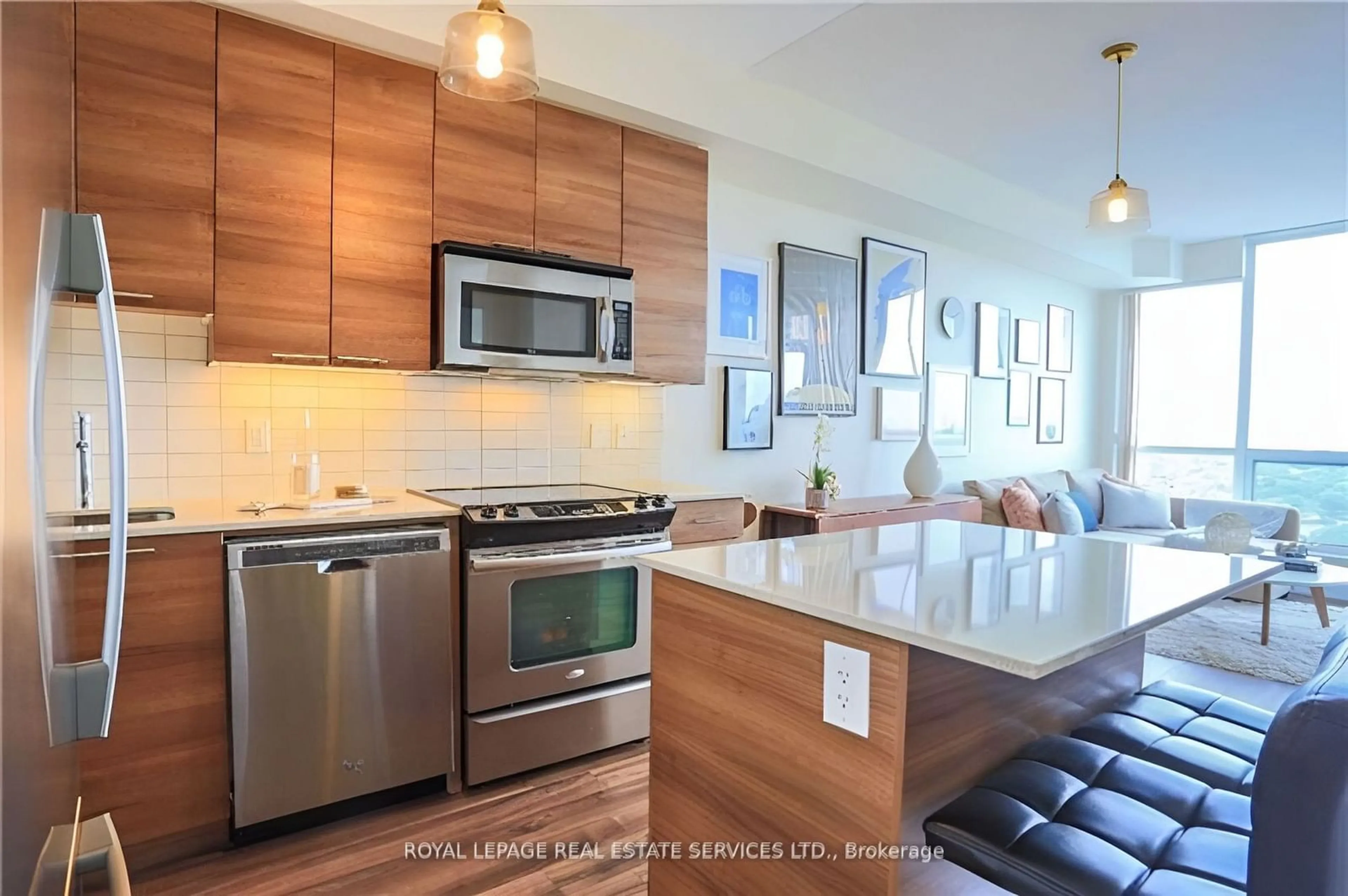 Open concept kitchen, unknown for 15 Viking Lane #2305, Toronto Ontario M9B 0A4