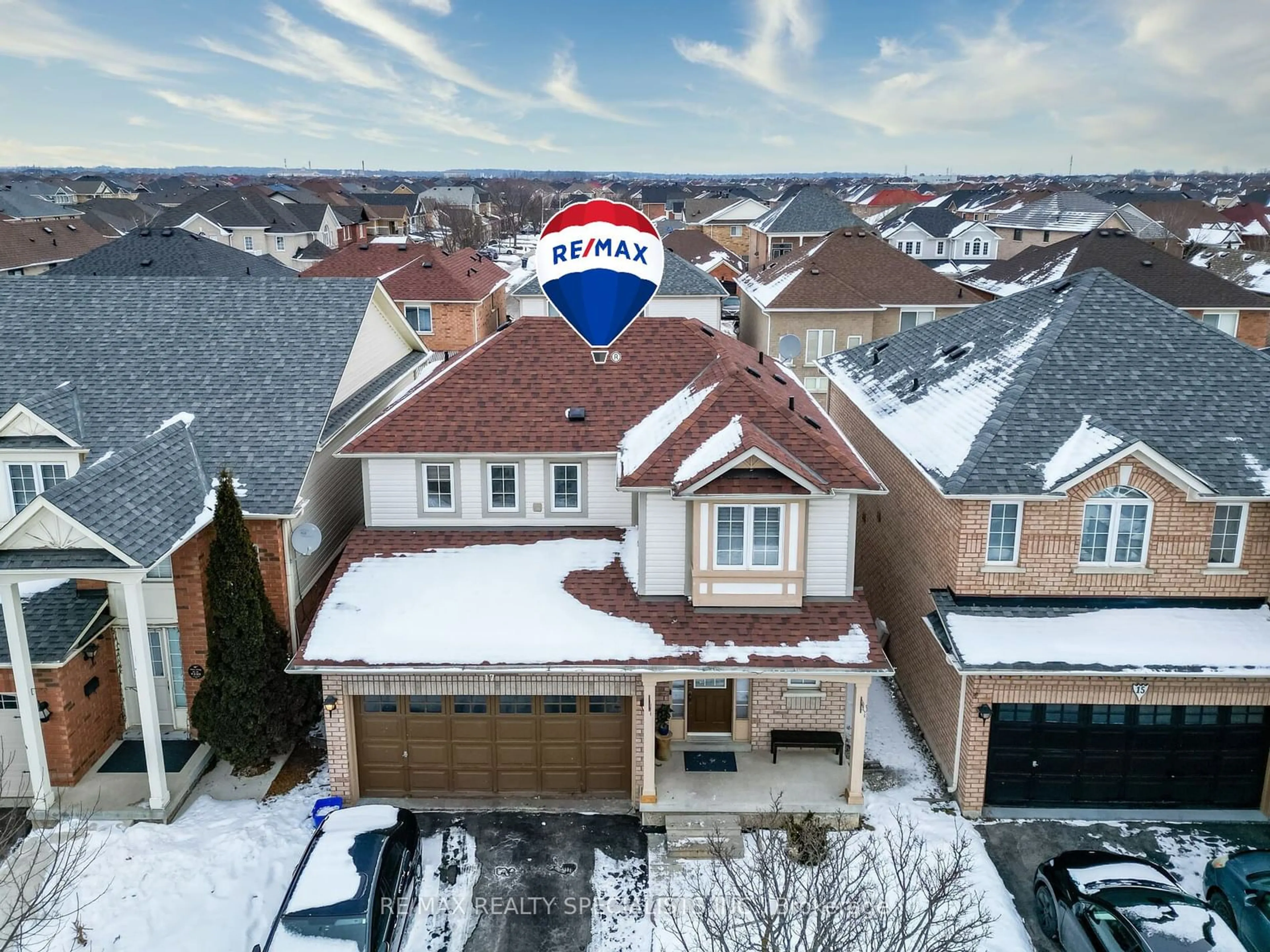 A pic from outside/outdoor area/front of a property/back of a property/a pic from drone, unknown for 17 Edenvalley Rd, Brampton Ontario L7A 2M6