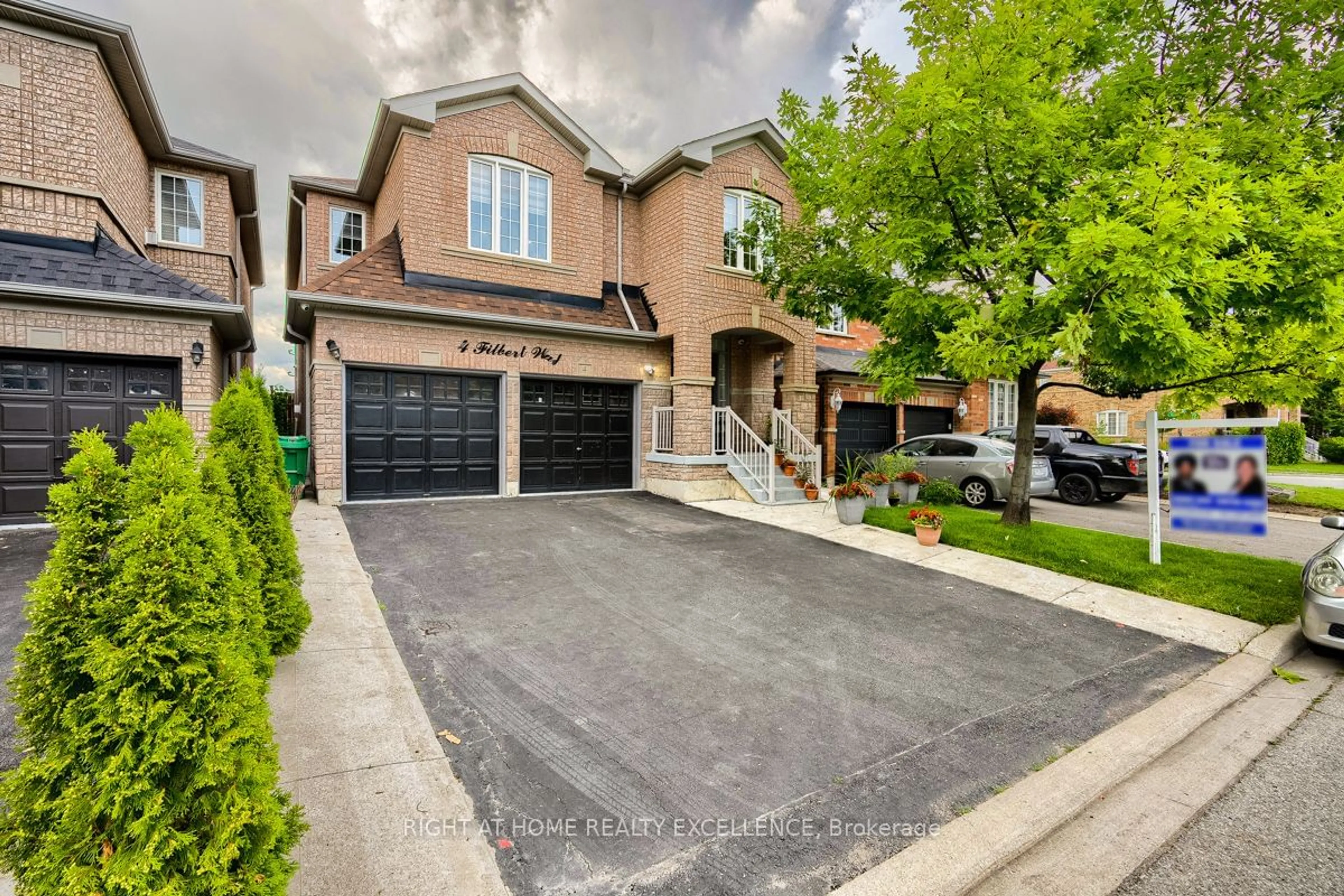 Home with brick exterior material, street for 4 Filbert Way, Brampton Ontario L7A 3E3