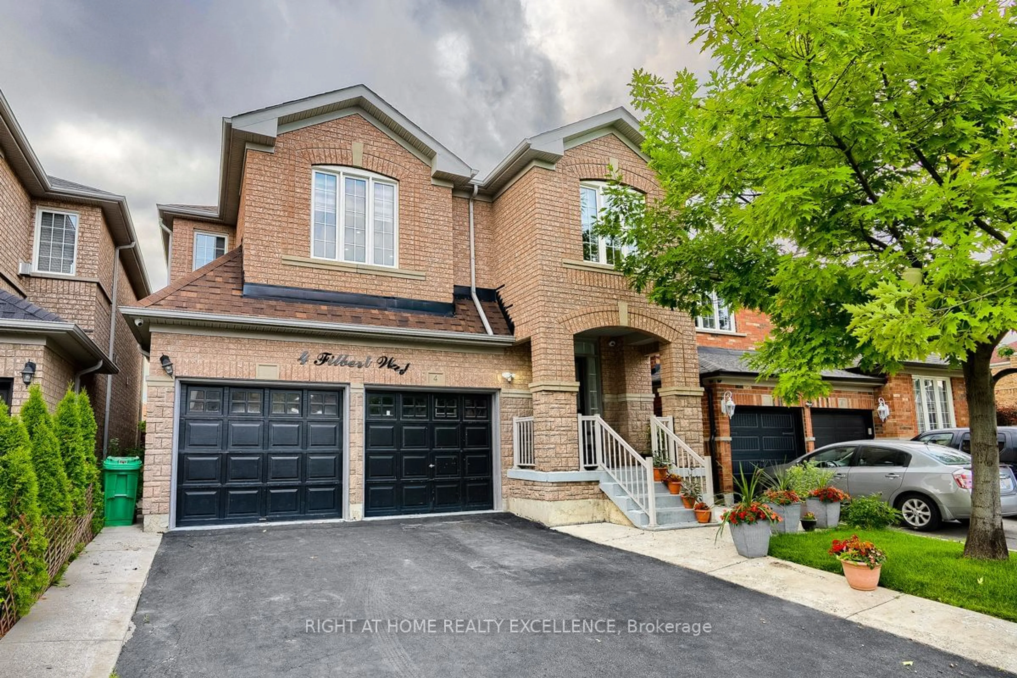 Home with brick exterior material, street for 4 Filbert Way, Brampton Ontario L7A 3E3