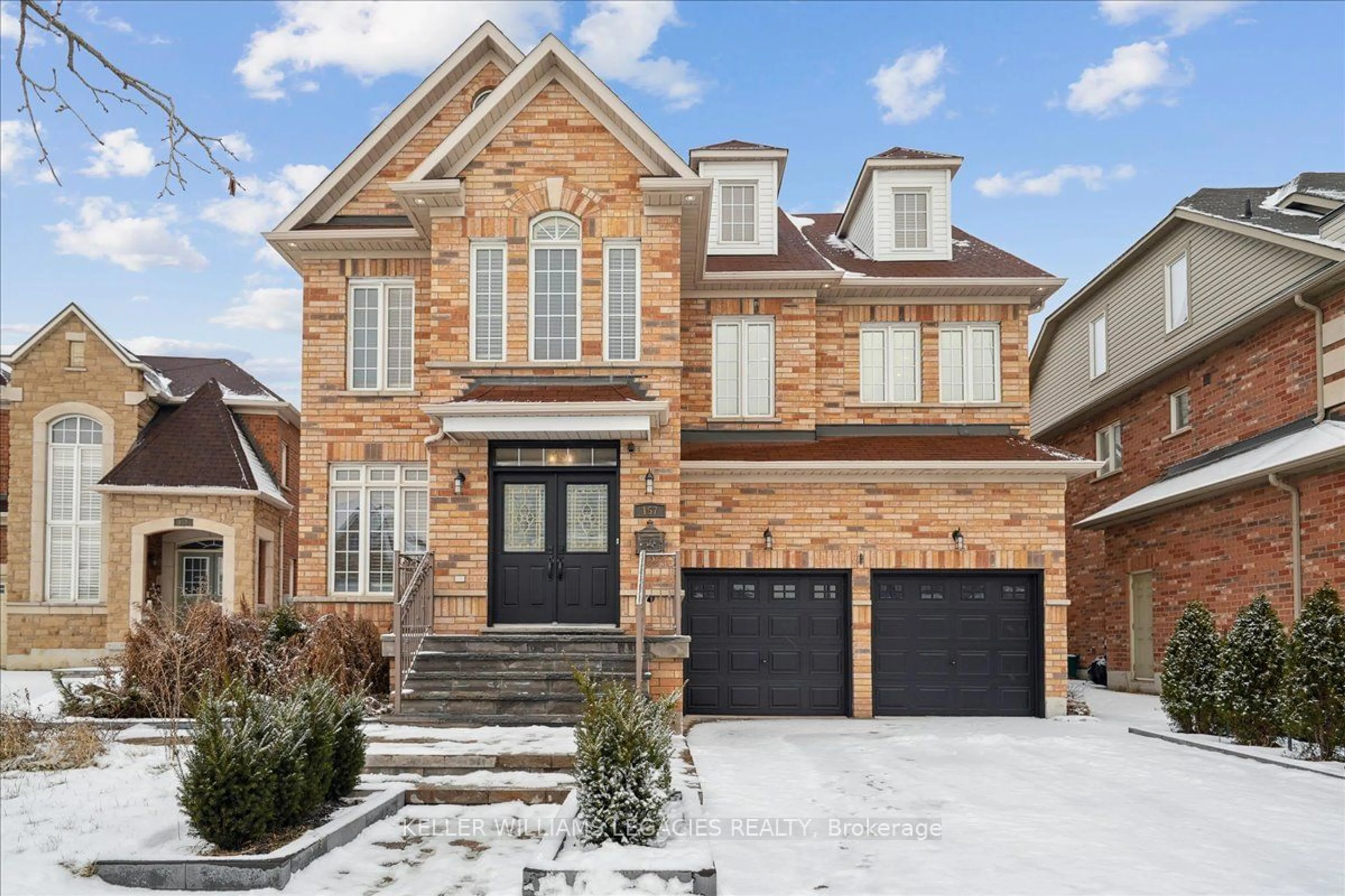 Home with brick exterior material, street for 157 Fred Young Dr, Toronto Ontario M3L 0A4