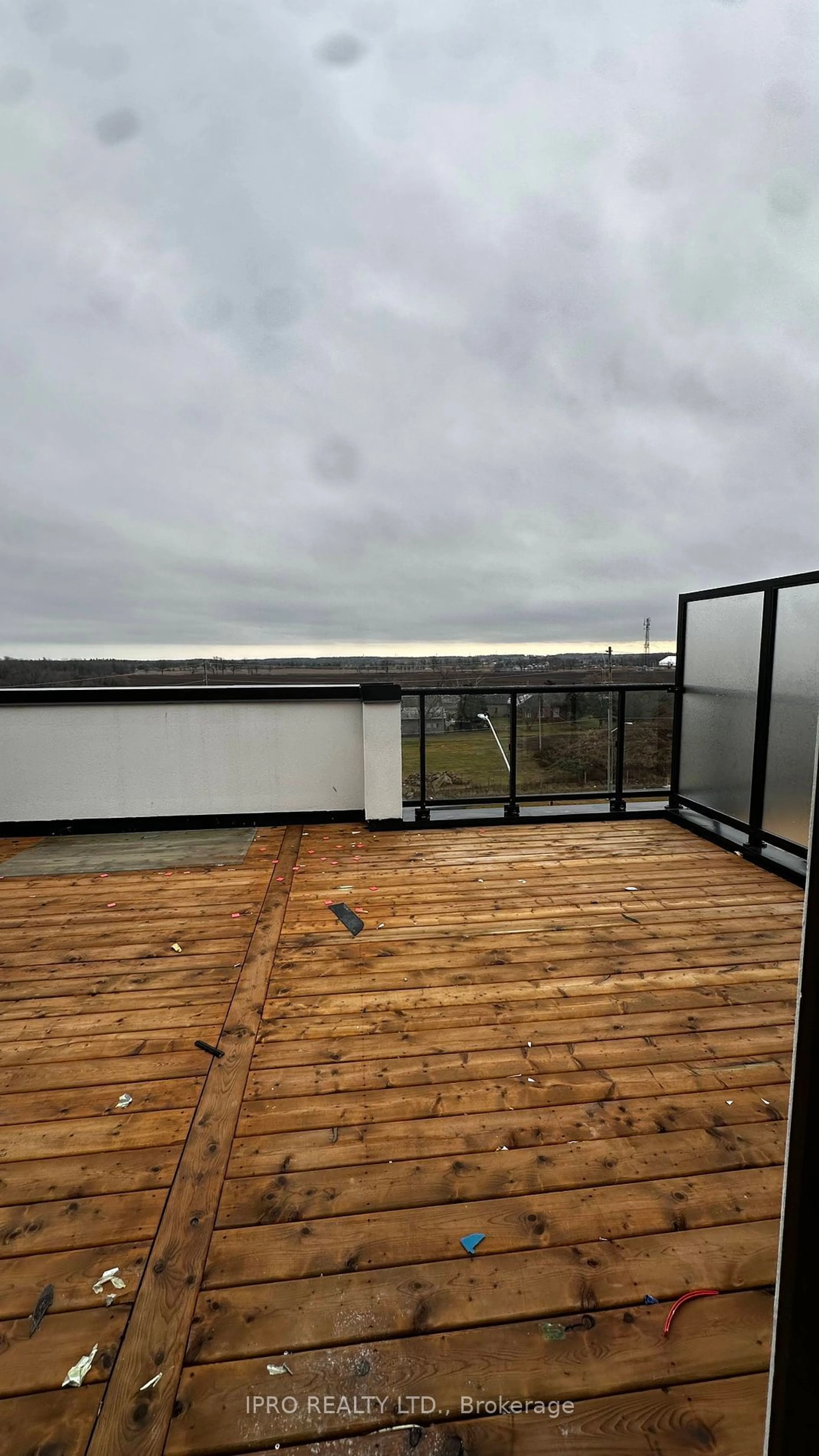 Balcony in the apartment, city buildings view from balcony for 1581 Rose Way #115, Milton Ontario L9E 1N4