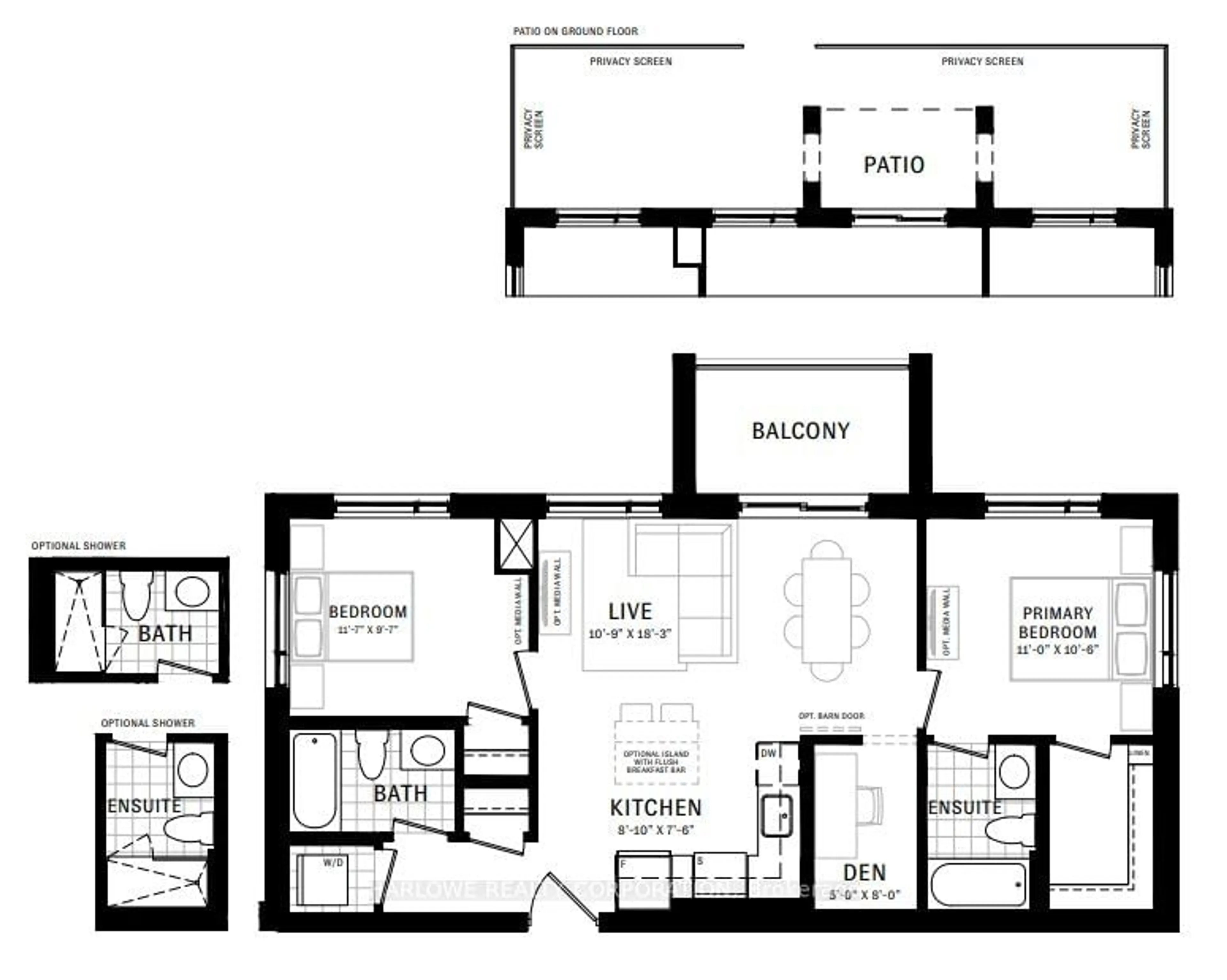 Floor plan for 480 Gordon Krantz Ave #517, Milton Ontario L9E 1Z4