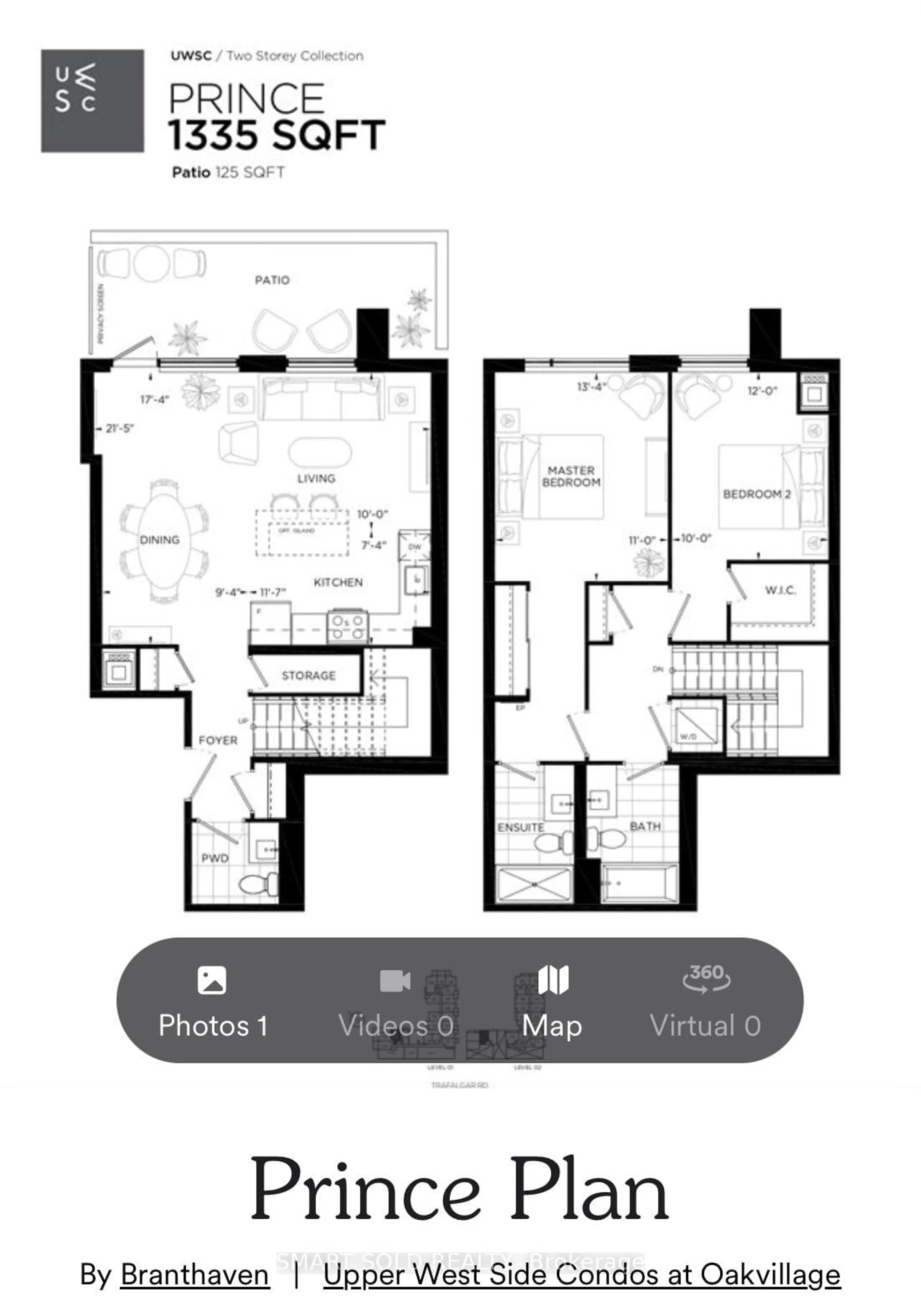 Floor plan for 3200 William Coltson Ave #116, Oakville Ontario L6H 7W6