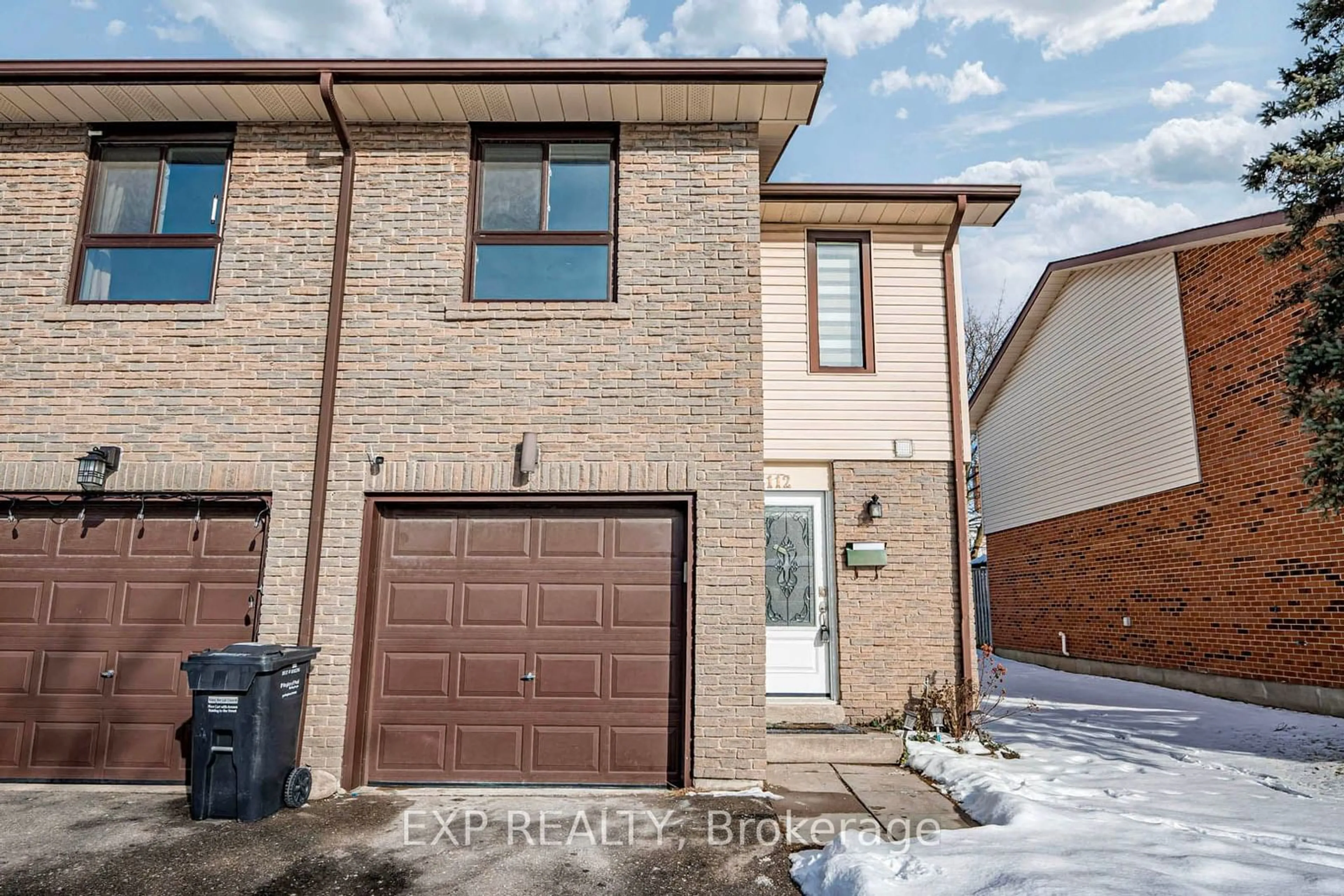 Home with brick exterior material, street for 112 Collins Cres #111, Brampton Ontario L6V 3N1