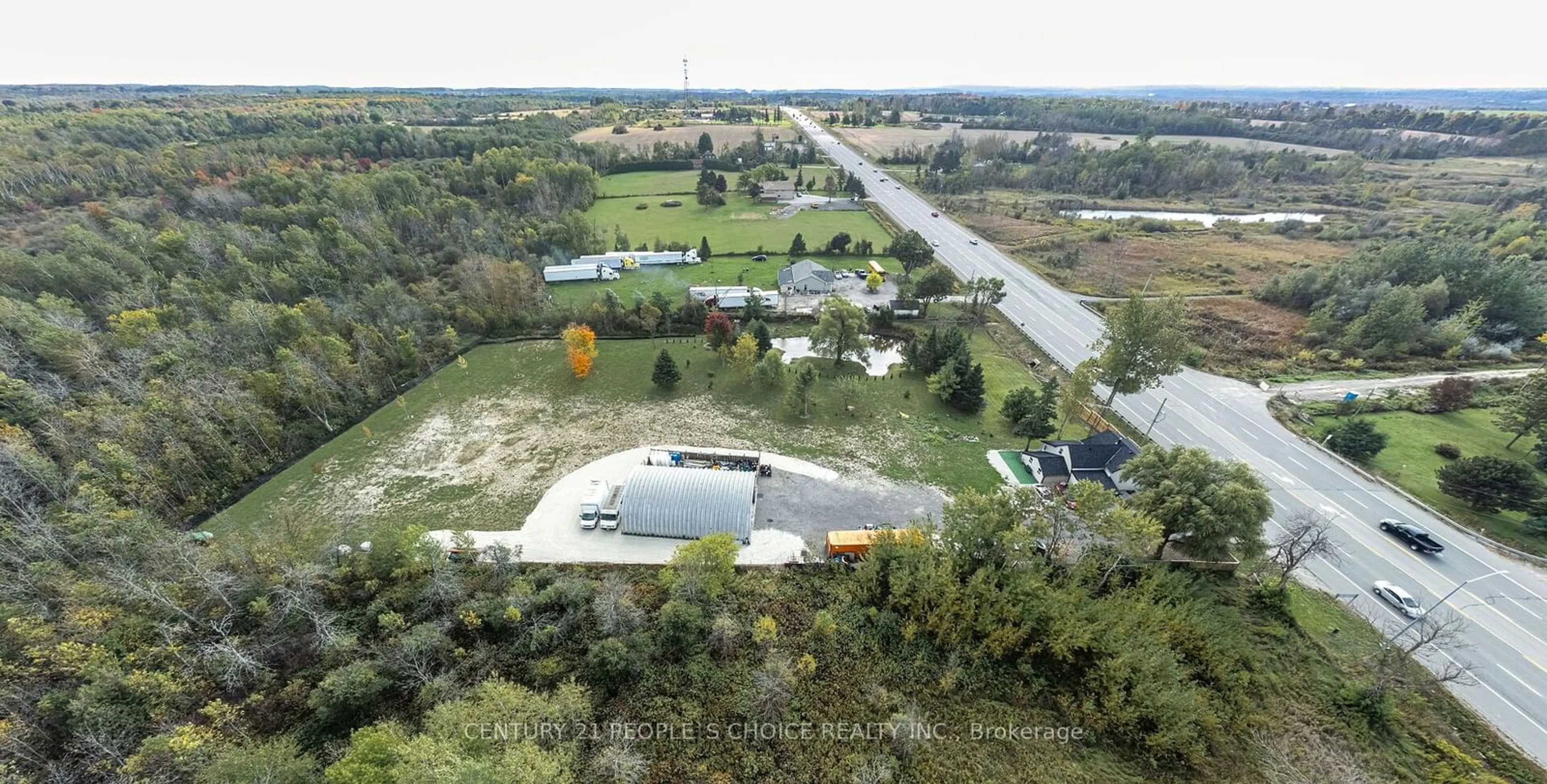 A pic from outside/outdoor area/front of a property/back of a property/a pic from drone, unknown for 19721 Hurontario St, Caledon Ontario L7K 1X4