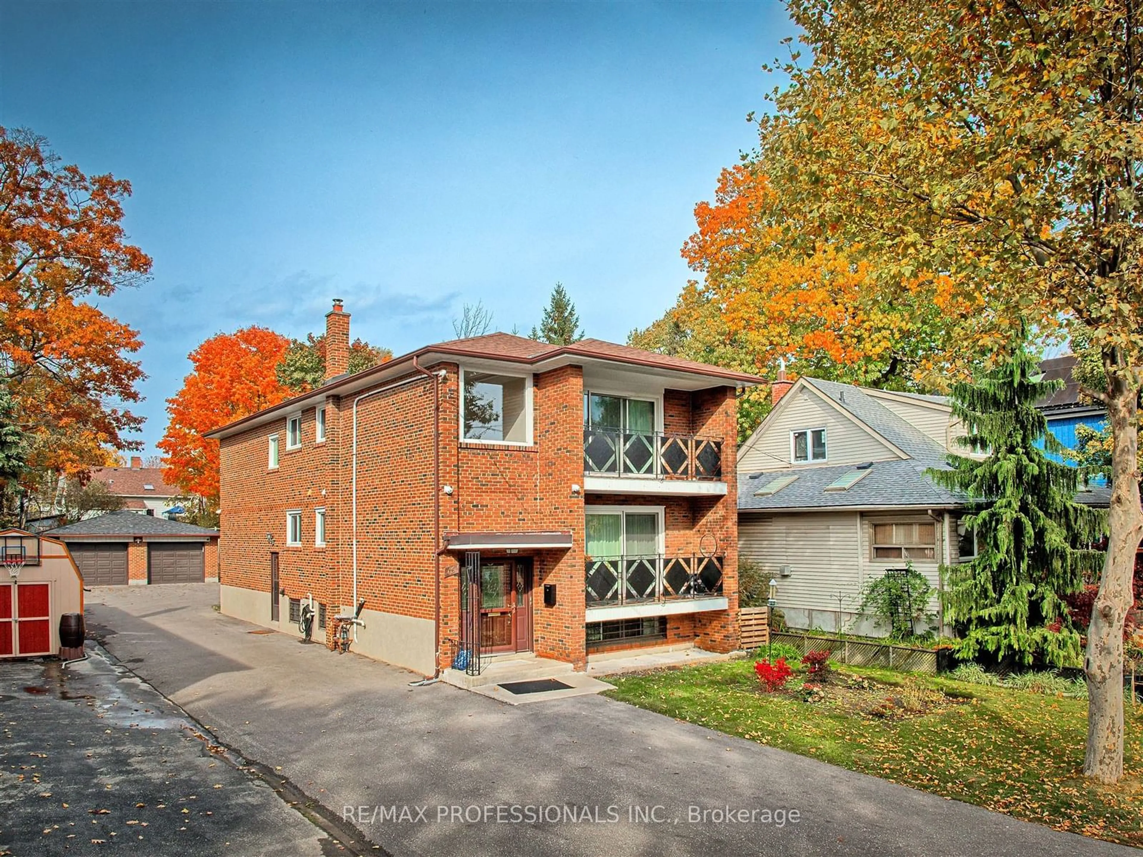 Home with brick exterior material, street for 16 Muskoka Ave, Toronto Ontario M8W 1H3