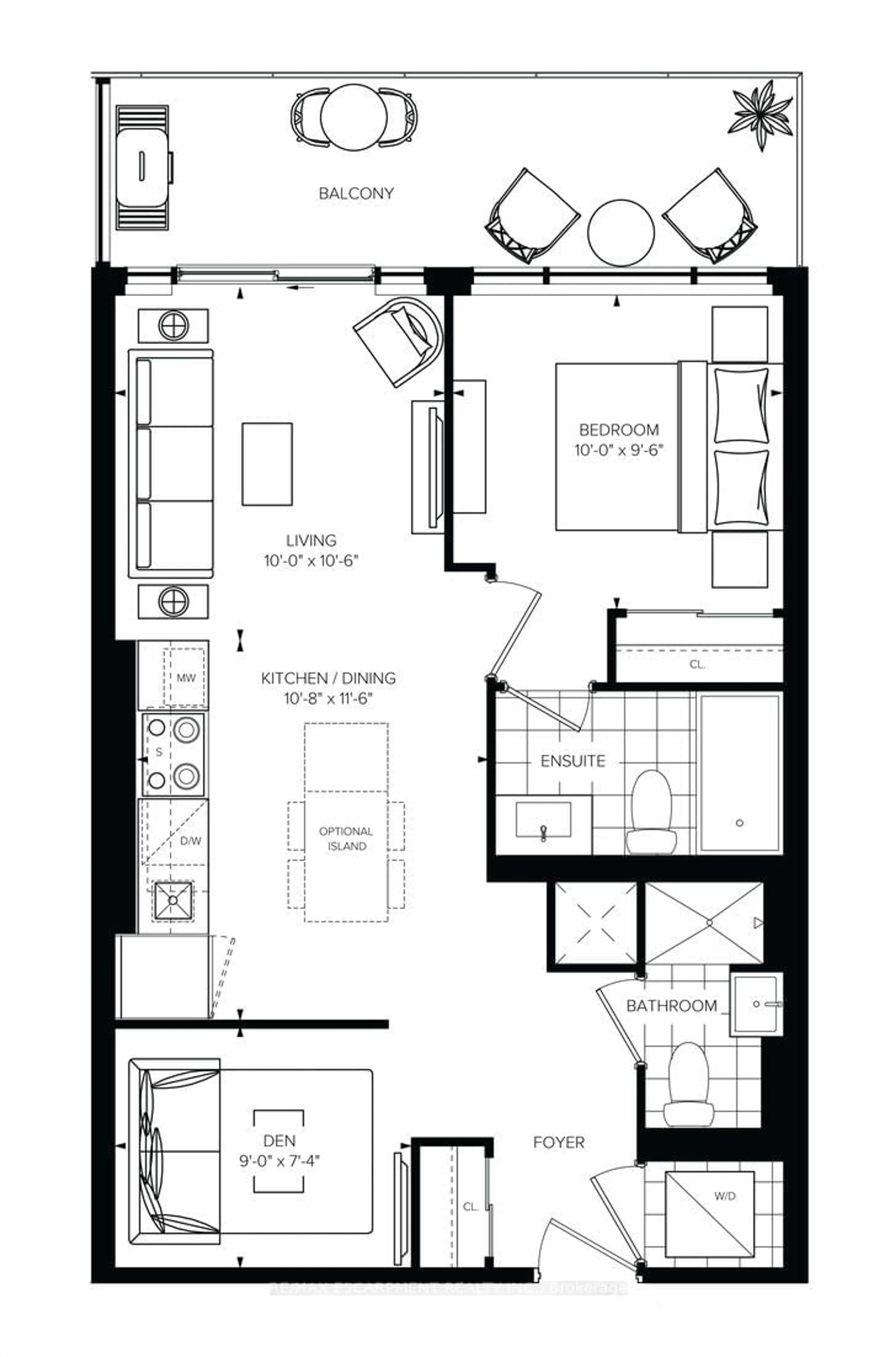 Floor plan for 405 Dundas St #316, Oakville Ontario L6M 4P9