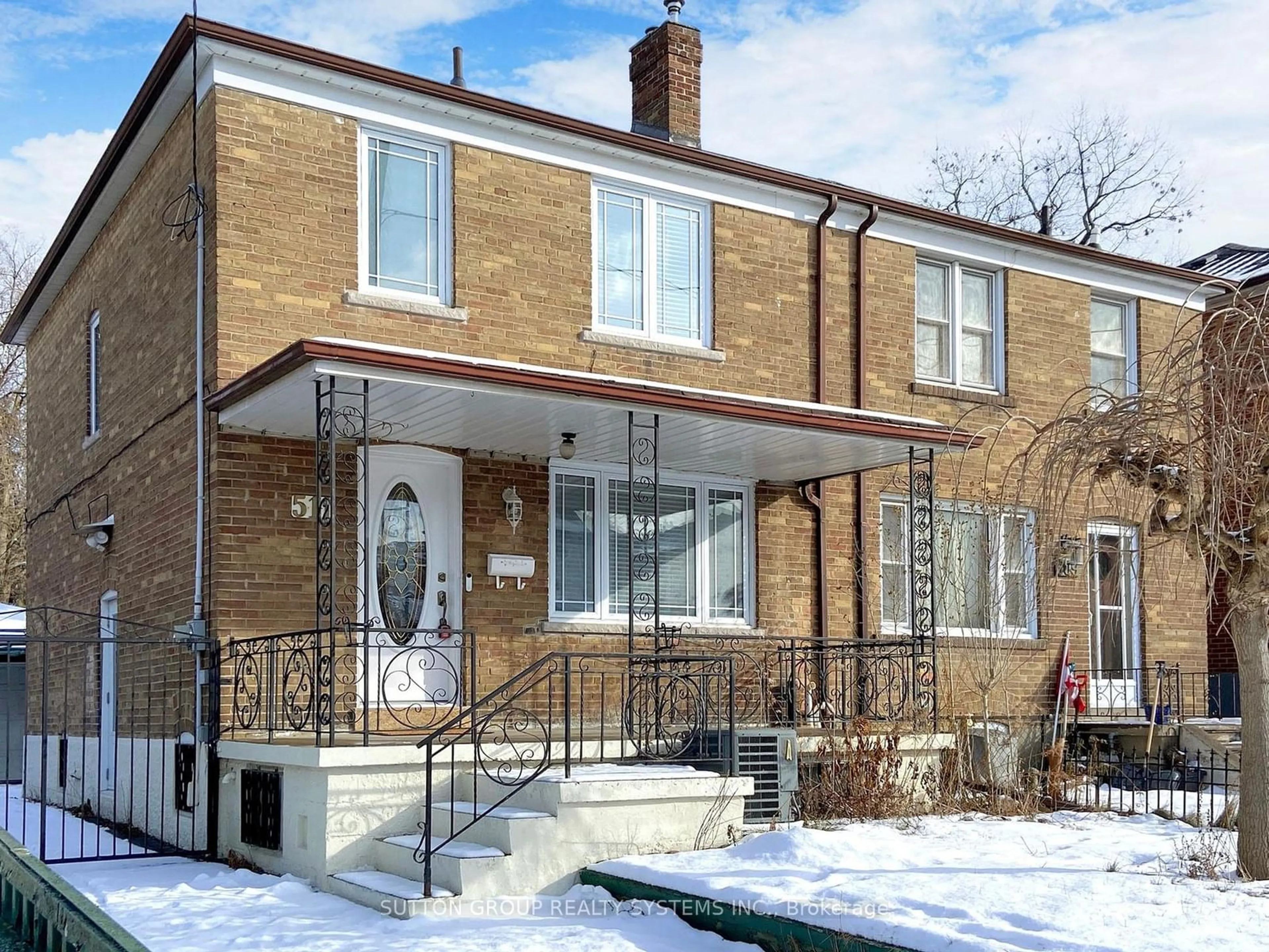 Home with brick exterior material, street for 511 Mcroberts Ave, Toronto Ontario M6E 4R3