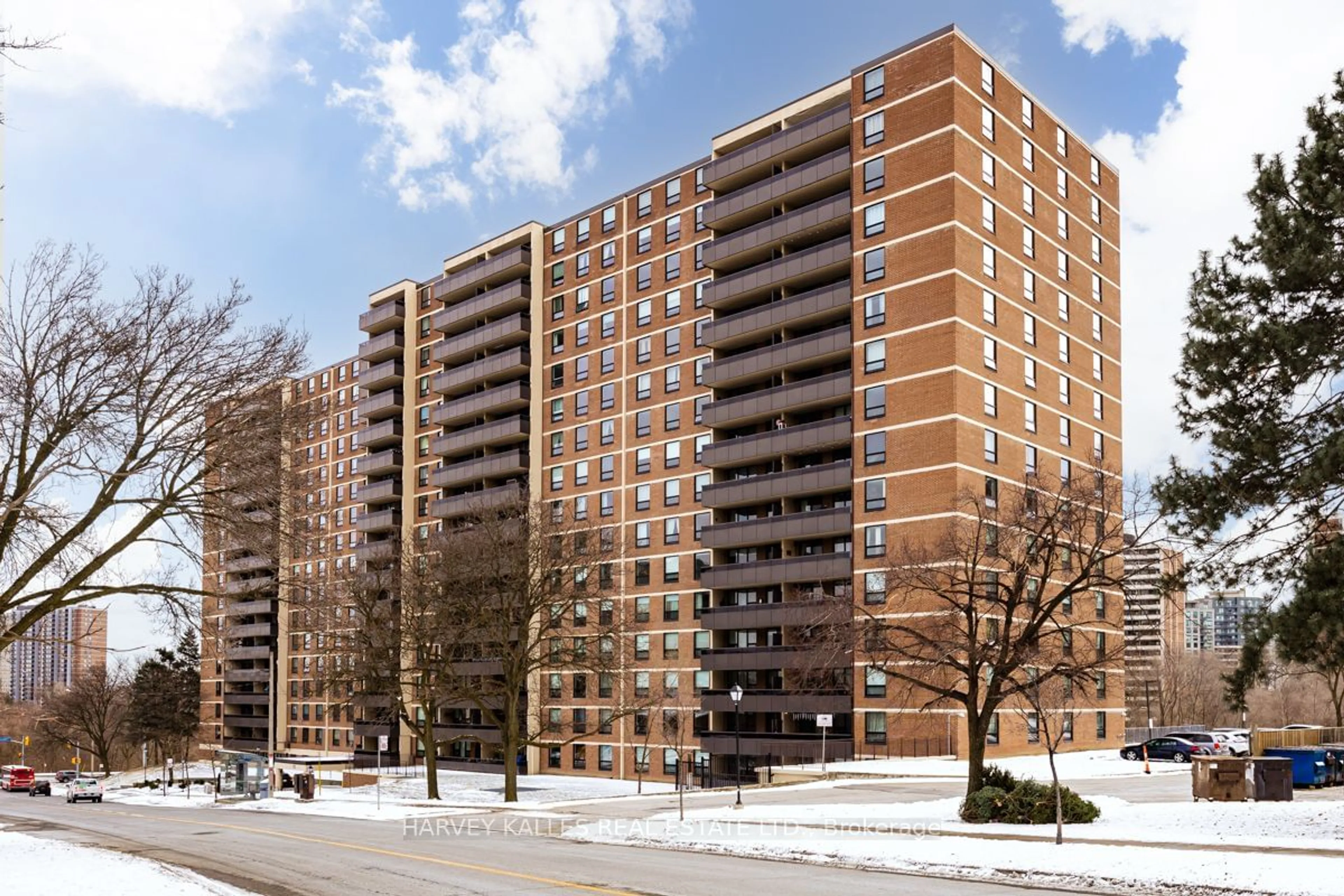 Home with brick exterior material, street for 15 La Rose Ave #1514, Toronto Ontario M9P 1A7