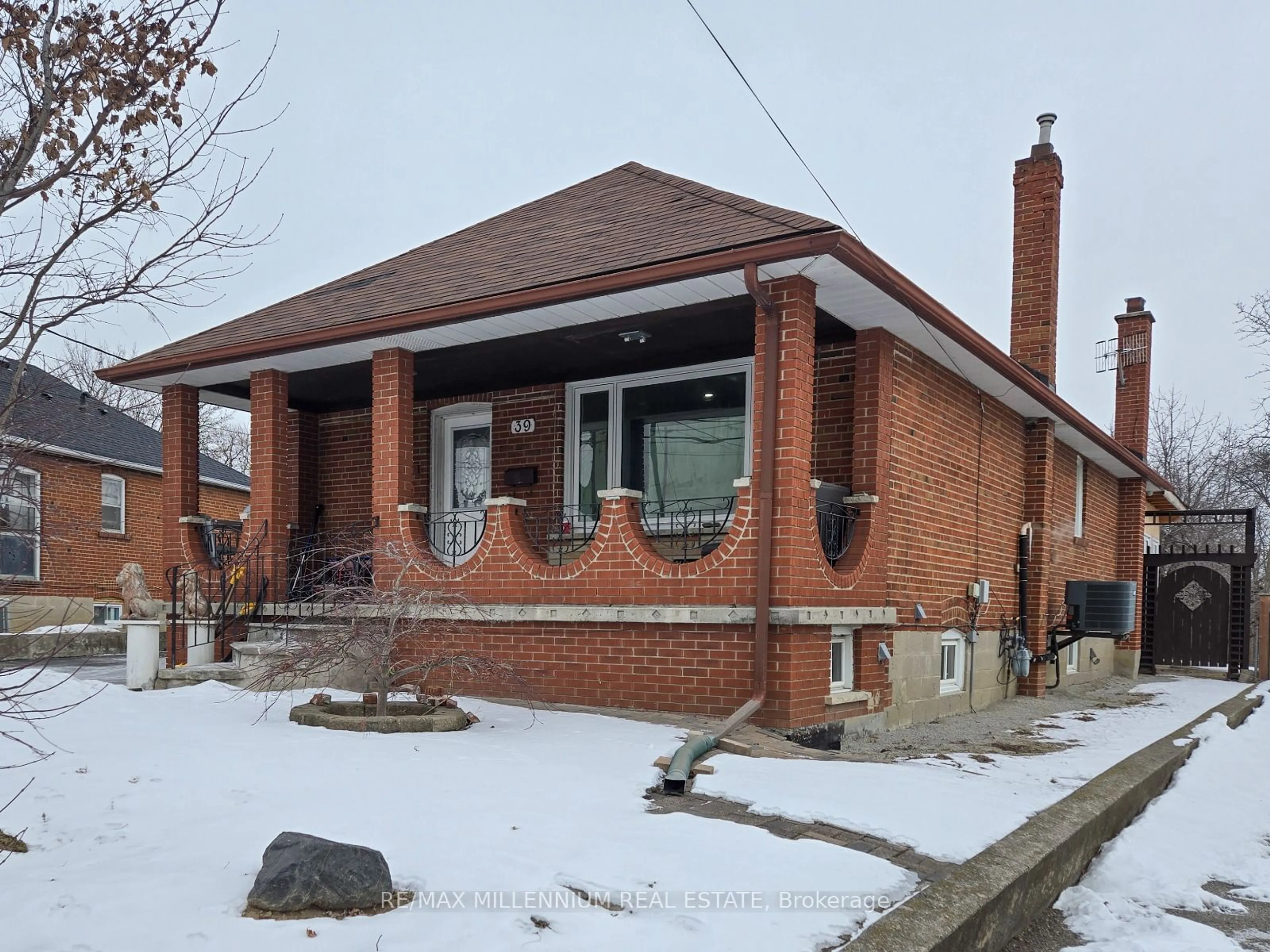 Home with brick exterior material, street for 39 Mayall Ave, Toronto Ontario M3L 1E7