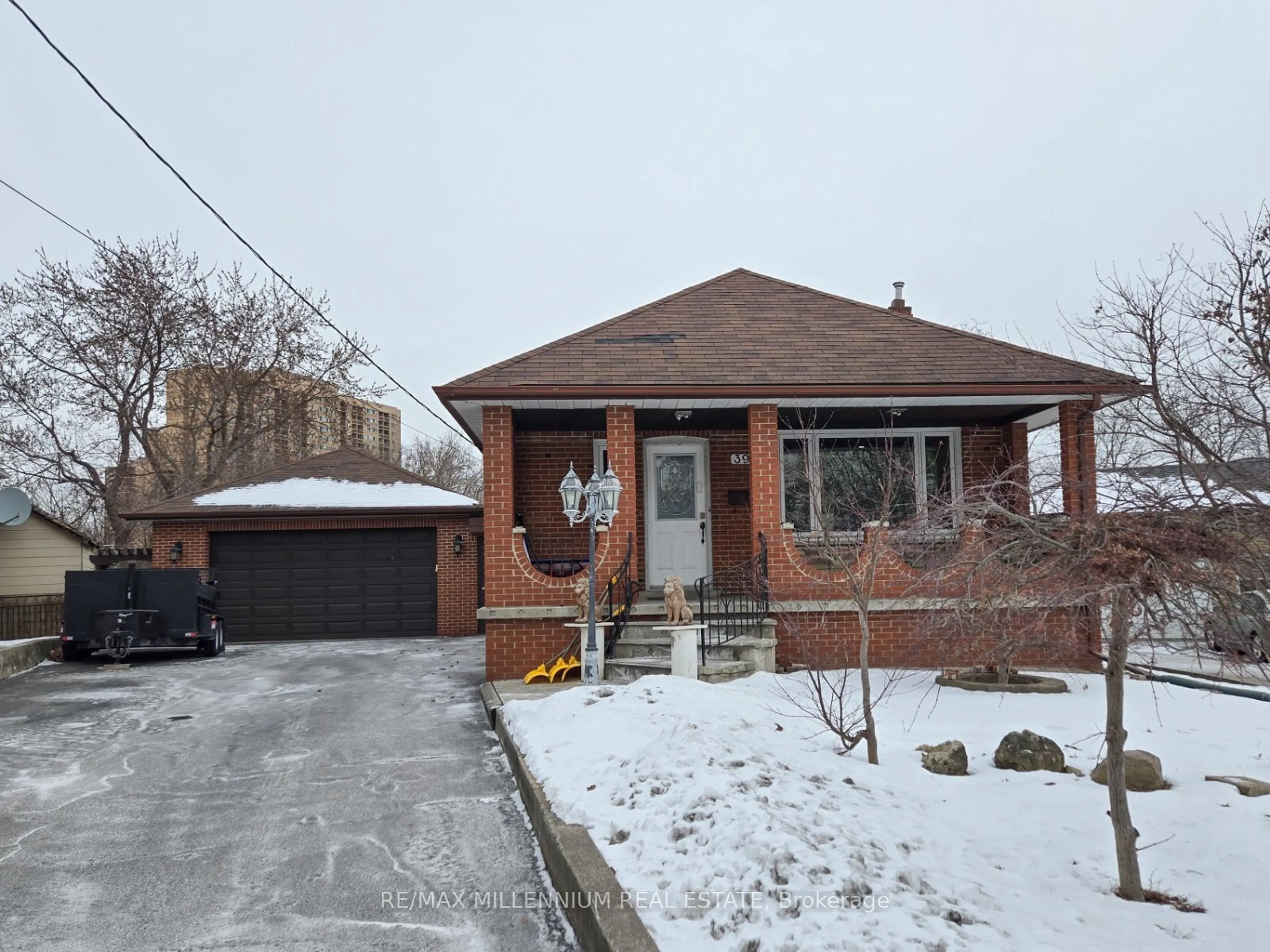 Home with brick exterior material, street for 39 Mayall Ave, Toronto Ontario M3L 1E7