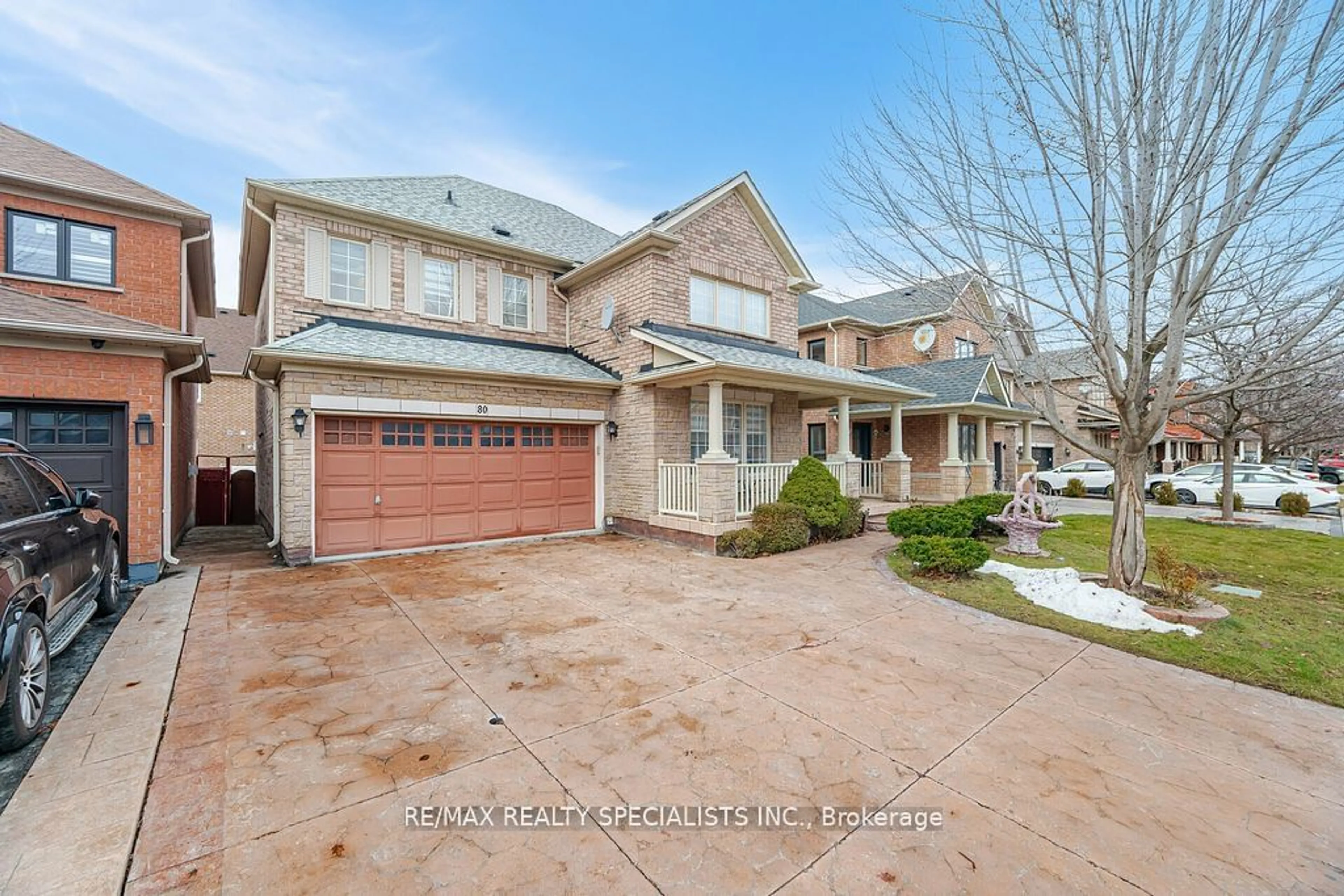 Home with brick exterior material, street for 80 Octillo Blvd, Brampton Ontario L6R 2V6