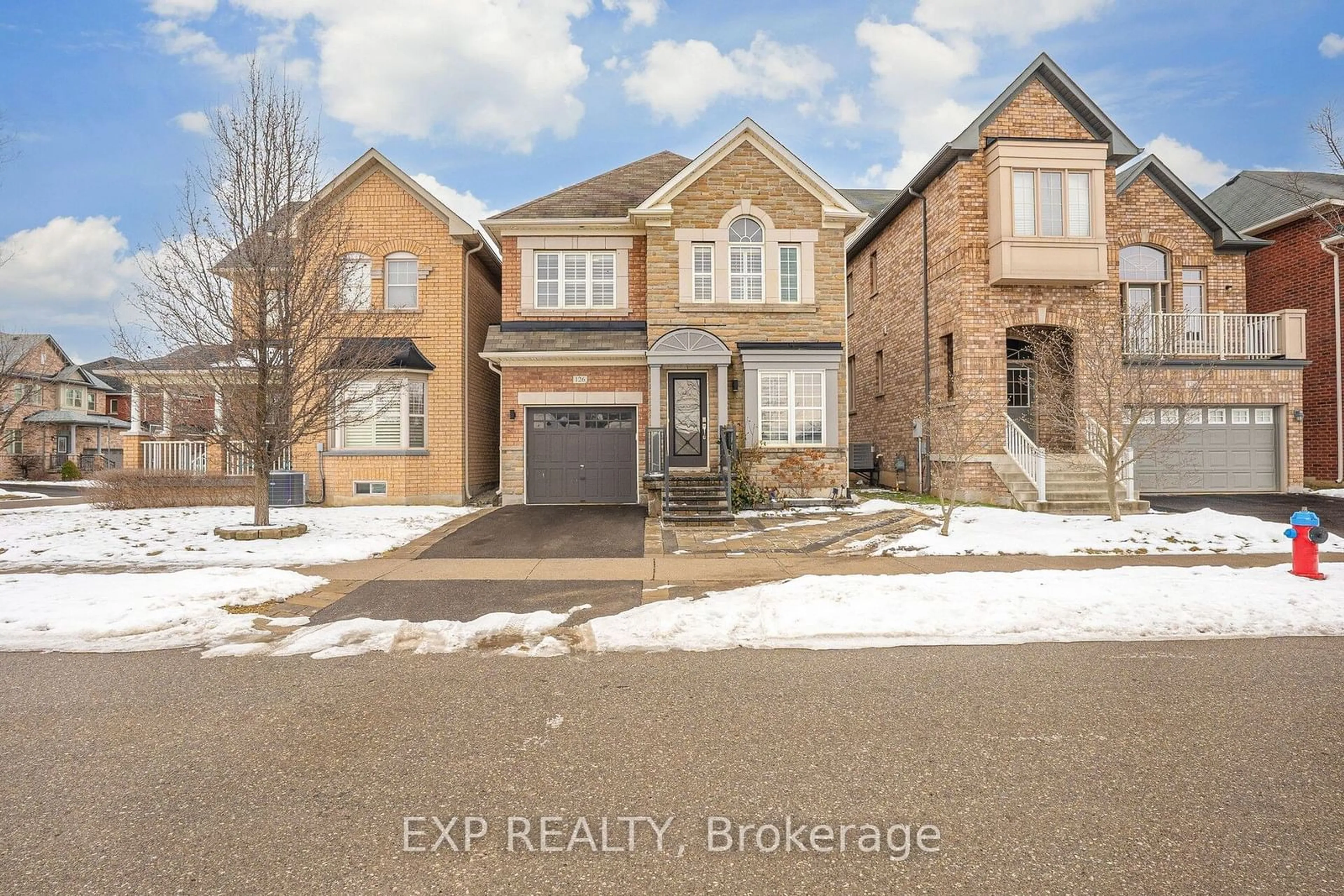 Home with brick exterior material, street for 126 Portch Gate, Milton Ontario L9T 4A5