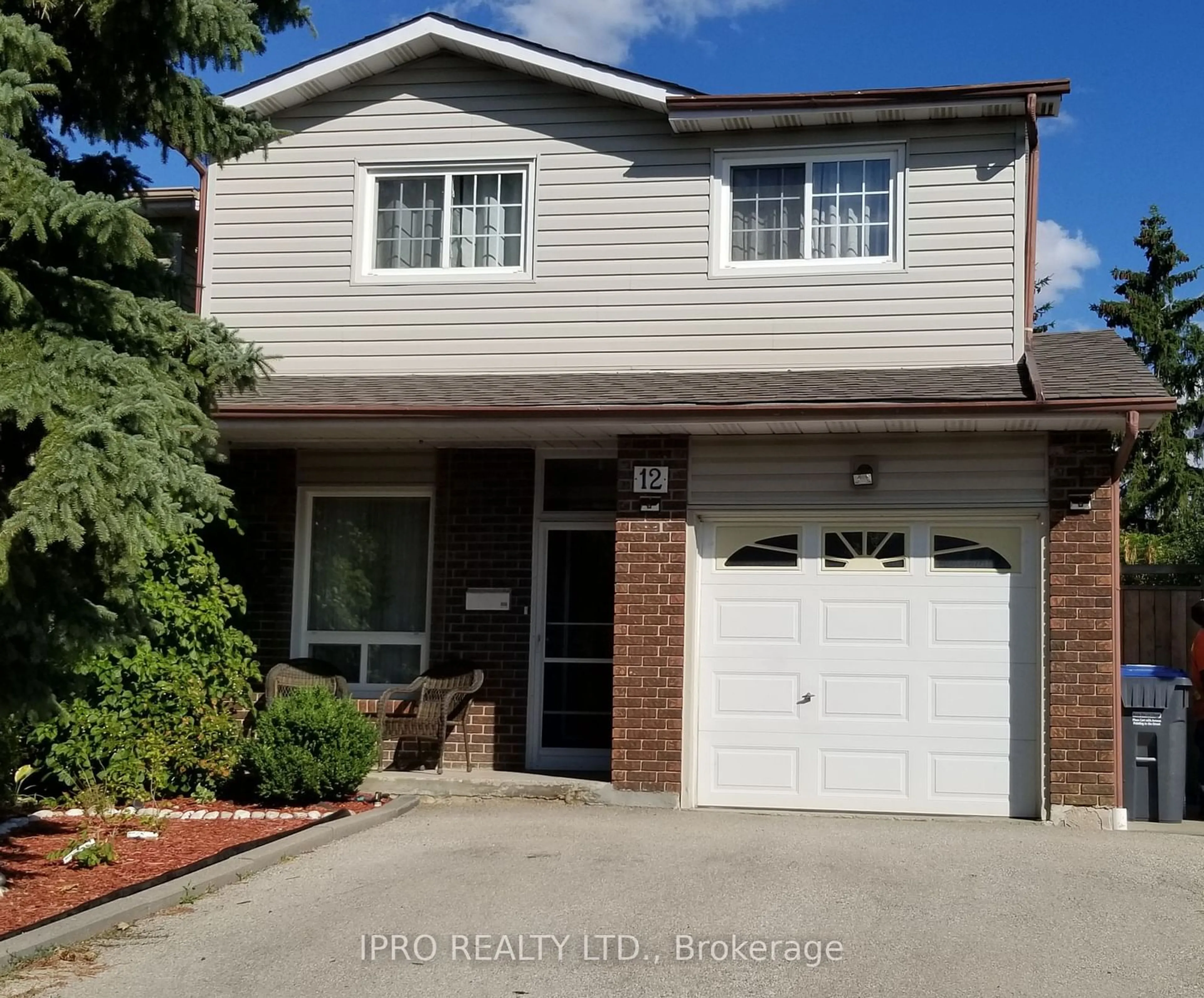 Home with brick exterior material, street for 12 Simmons Blvd, Brampton Ontario L6V 3X4