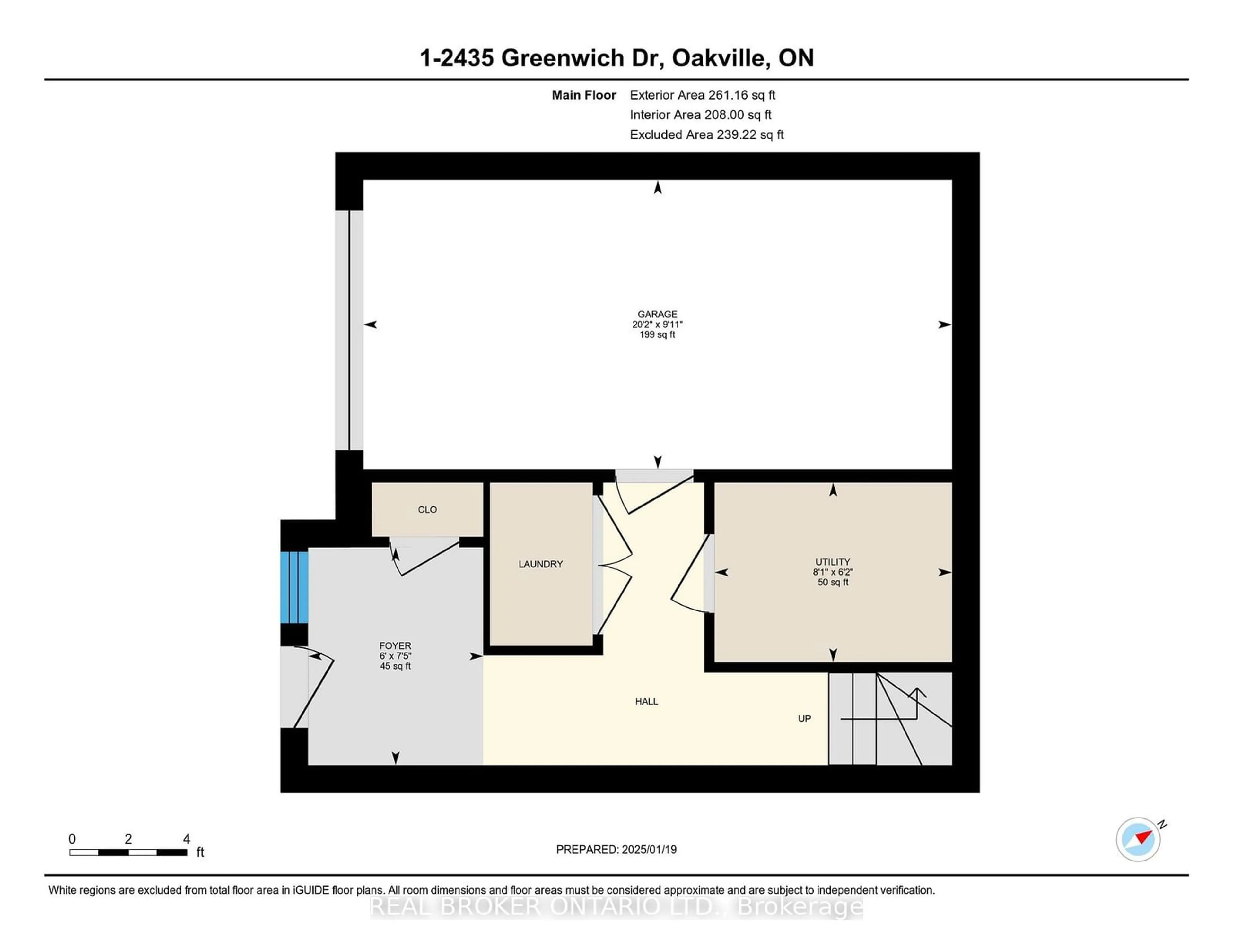 Floor plan for 2435 Greenwich Dr #1, Oakville Ontario L6M 0S4