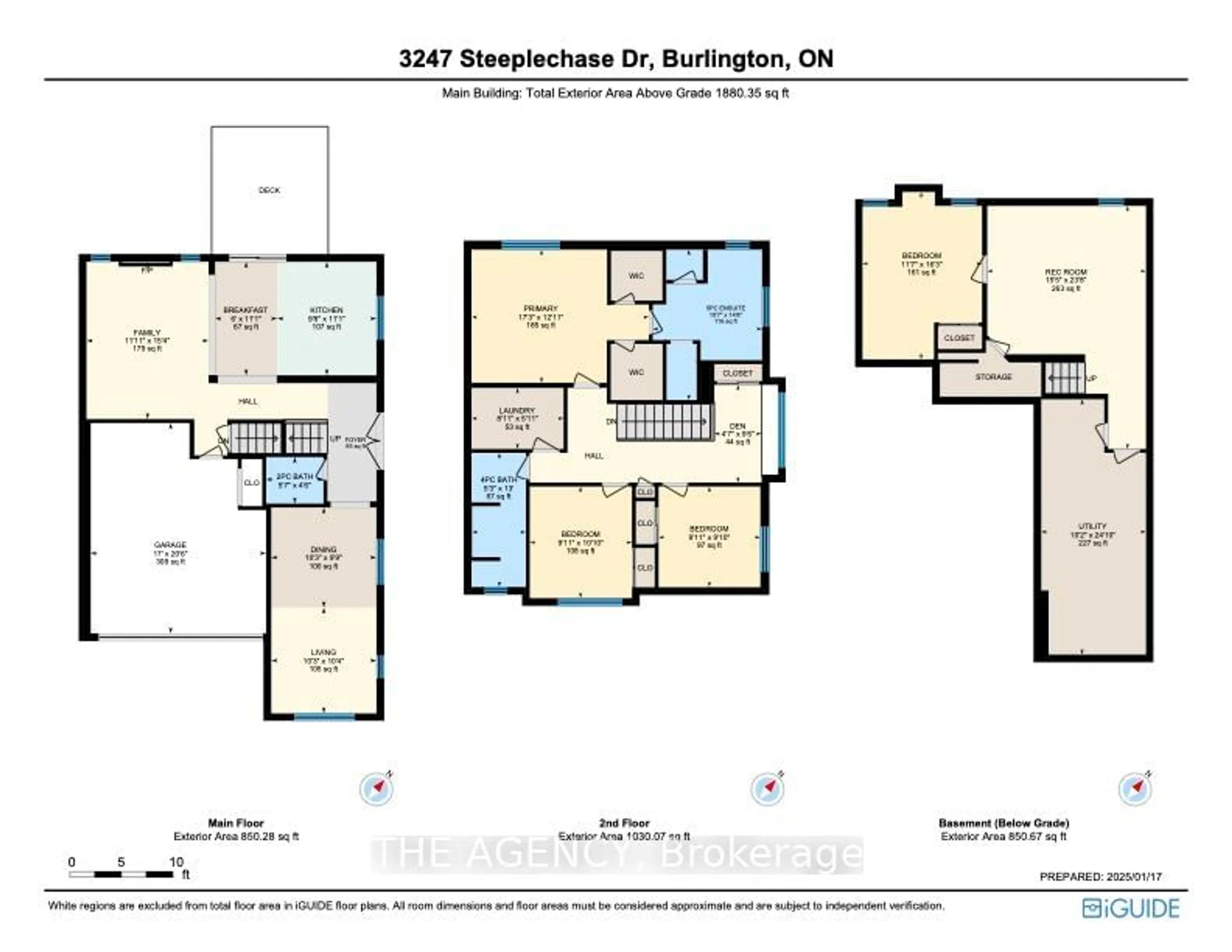 Floor plan for 3247 Steeplechase Dr, Burlington Ontario L7M 0C5