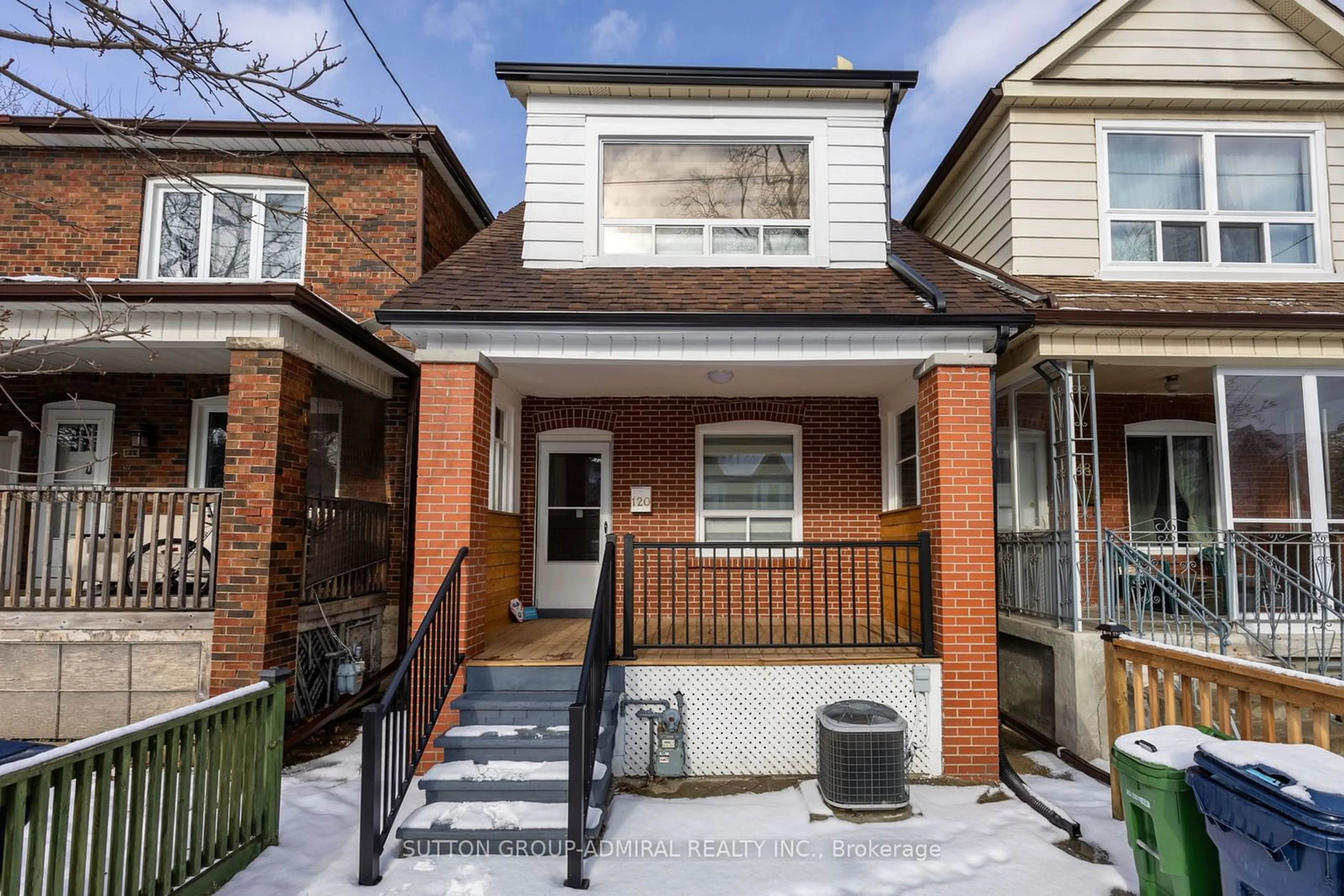 Home with brick exterior material, street for 120 Ascot Ave, Toronto Ontario M6E 1G2