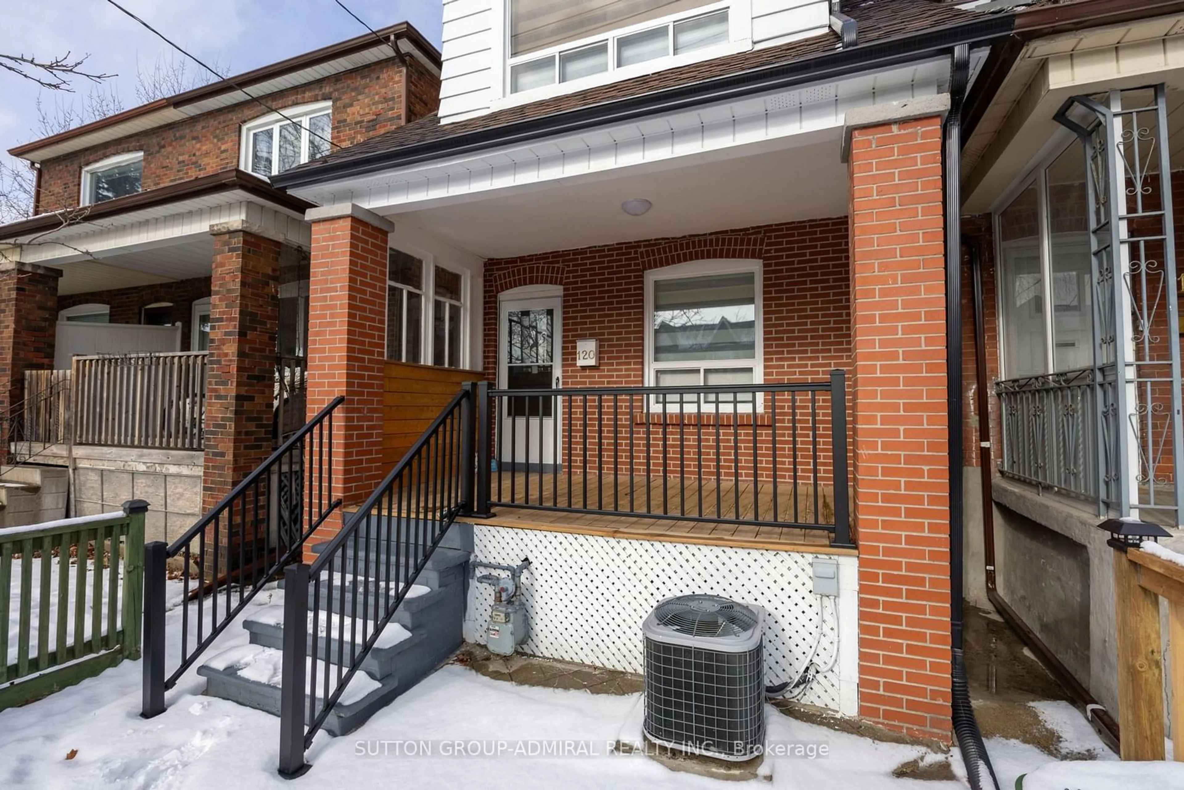 Home with brick exterior material, street for 120 Ascot Ave, Toronto Ontario M6E 1G2