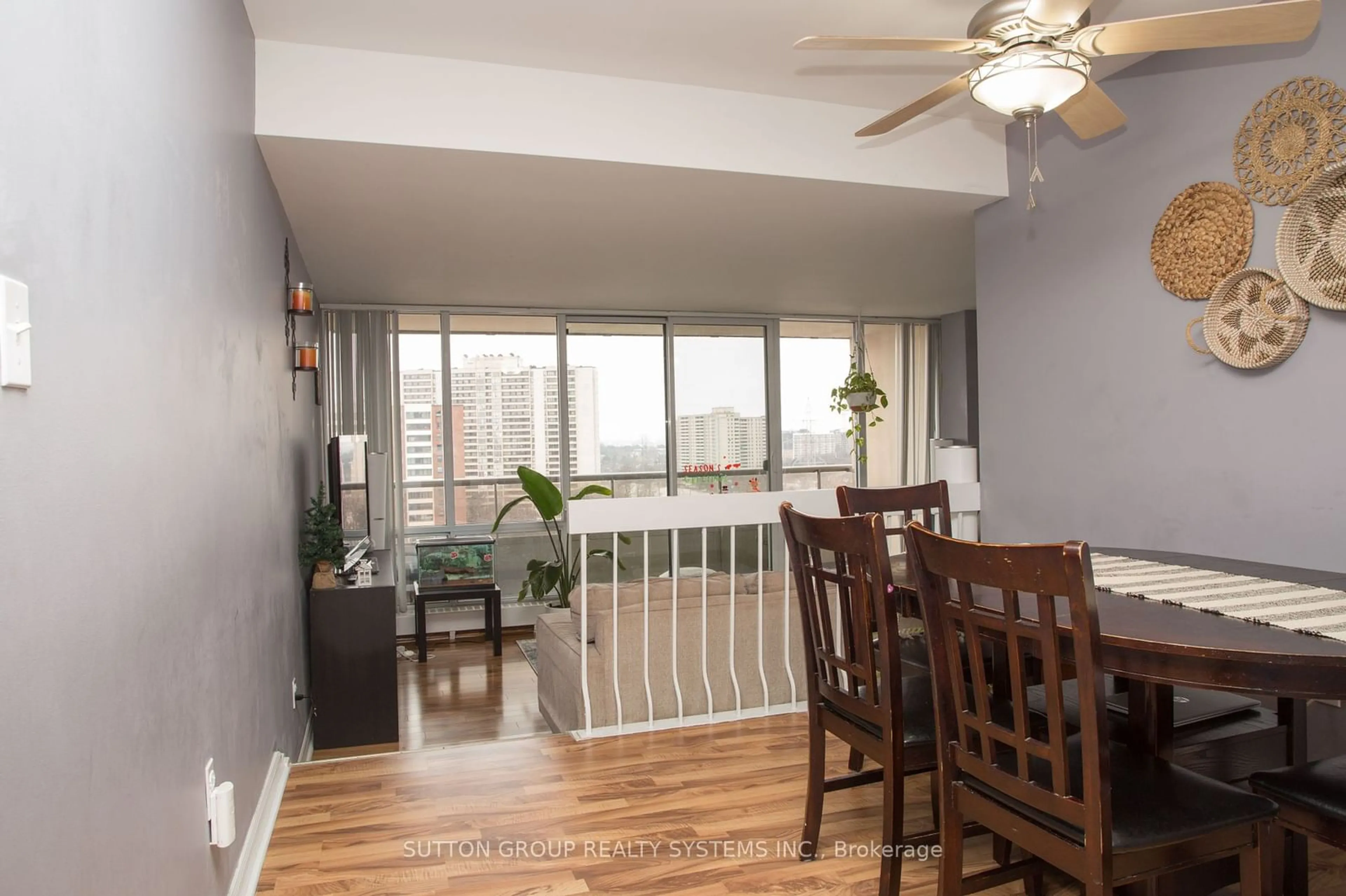 Dining room, wood/laminate floor for 31 Four Winds Dr #912, Toronto Ontario M3J 1K9