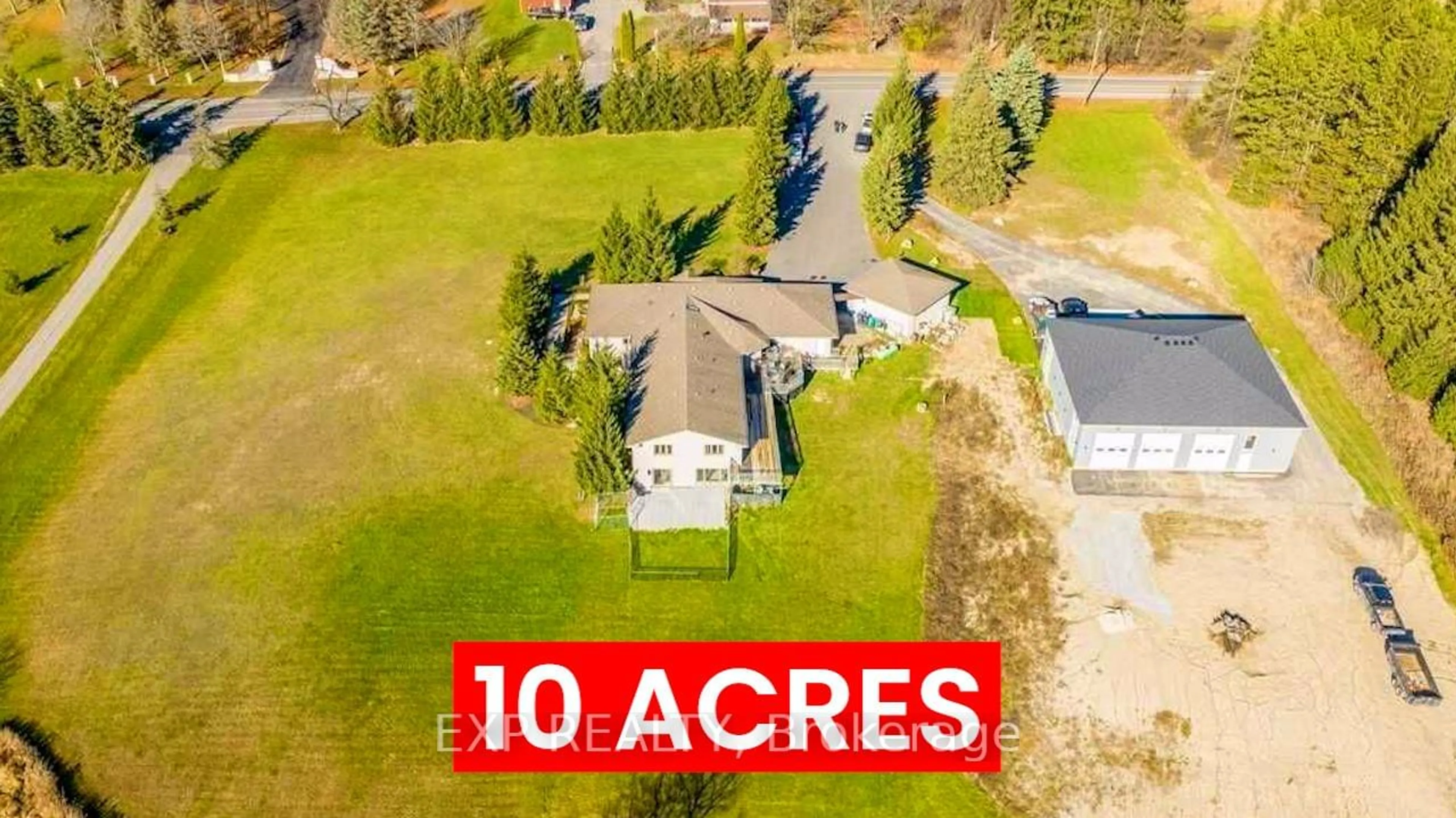 A pic from outside/outdoor area/front of a property/back of a property/a pic from drone, street for 7437 Castlederg Sdrd, Caledon Ontario L7C 0P7