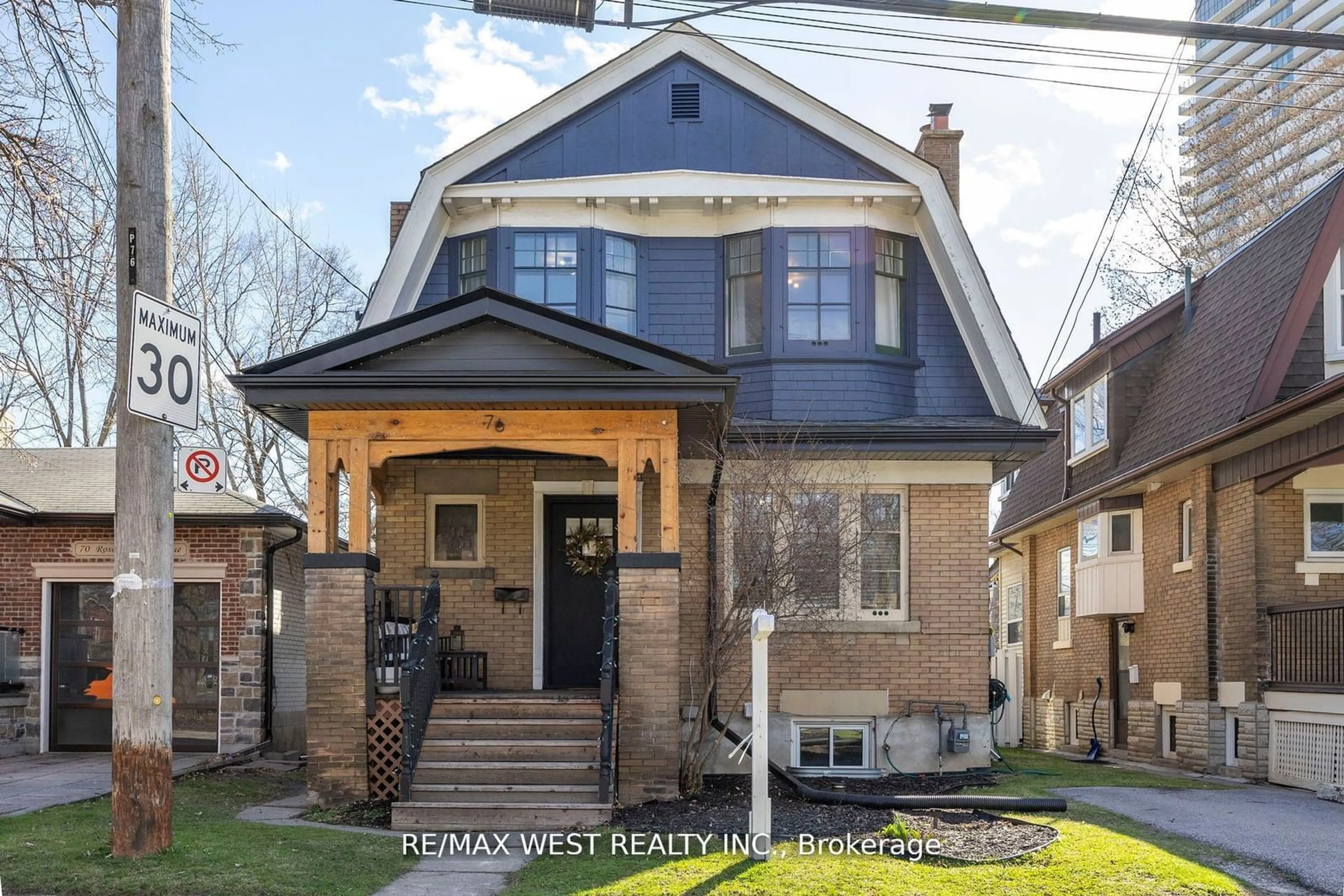 Home with brick exterior material, street for 76 Rosemount Ave, Toronto Ontario M9N 3B3