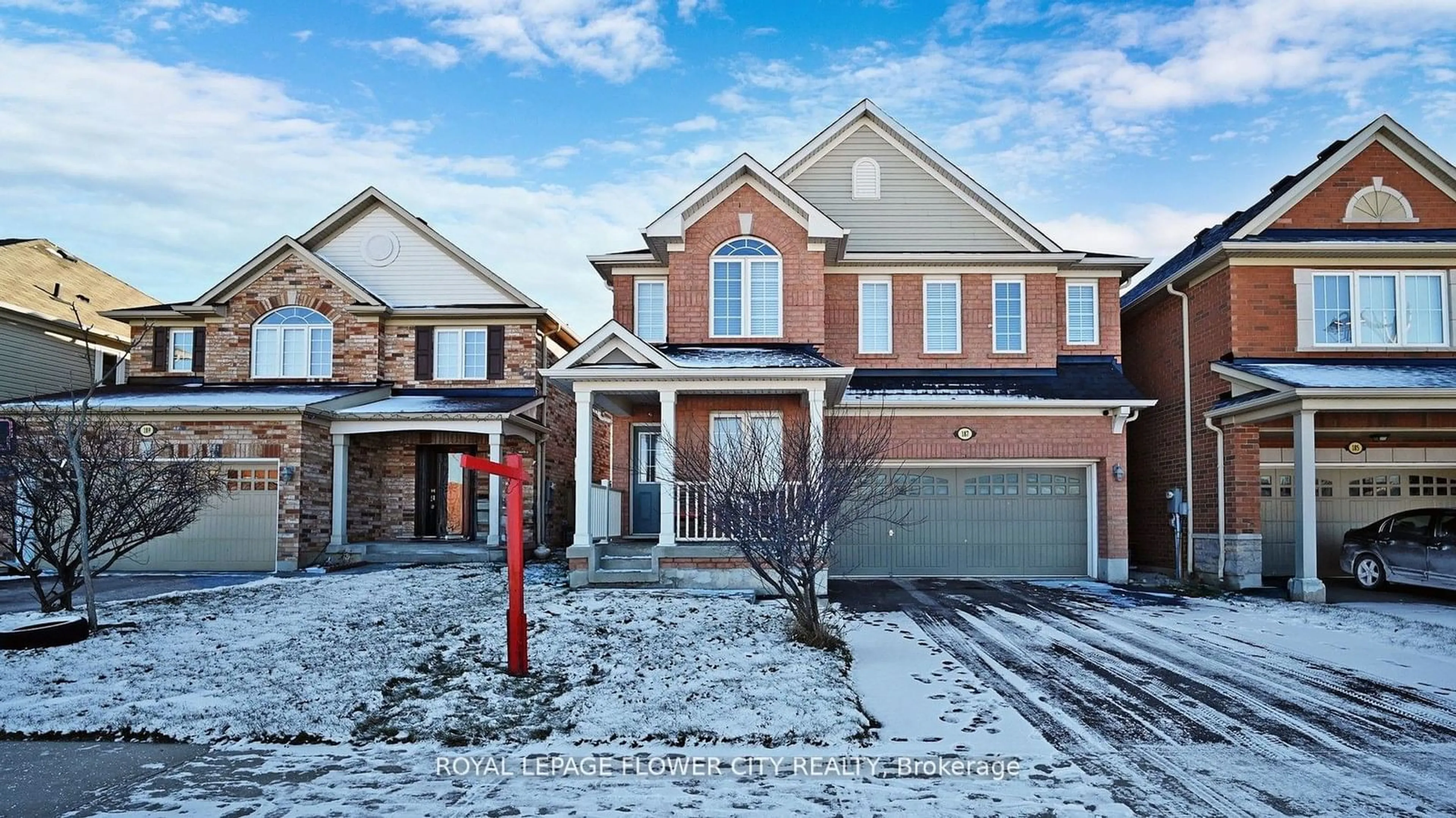 Home with brick exterior material, street for 187 Valleyway Dr, Brampton Ontario L6X 0N3