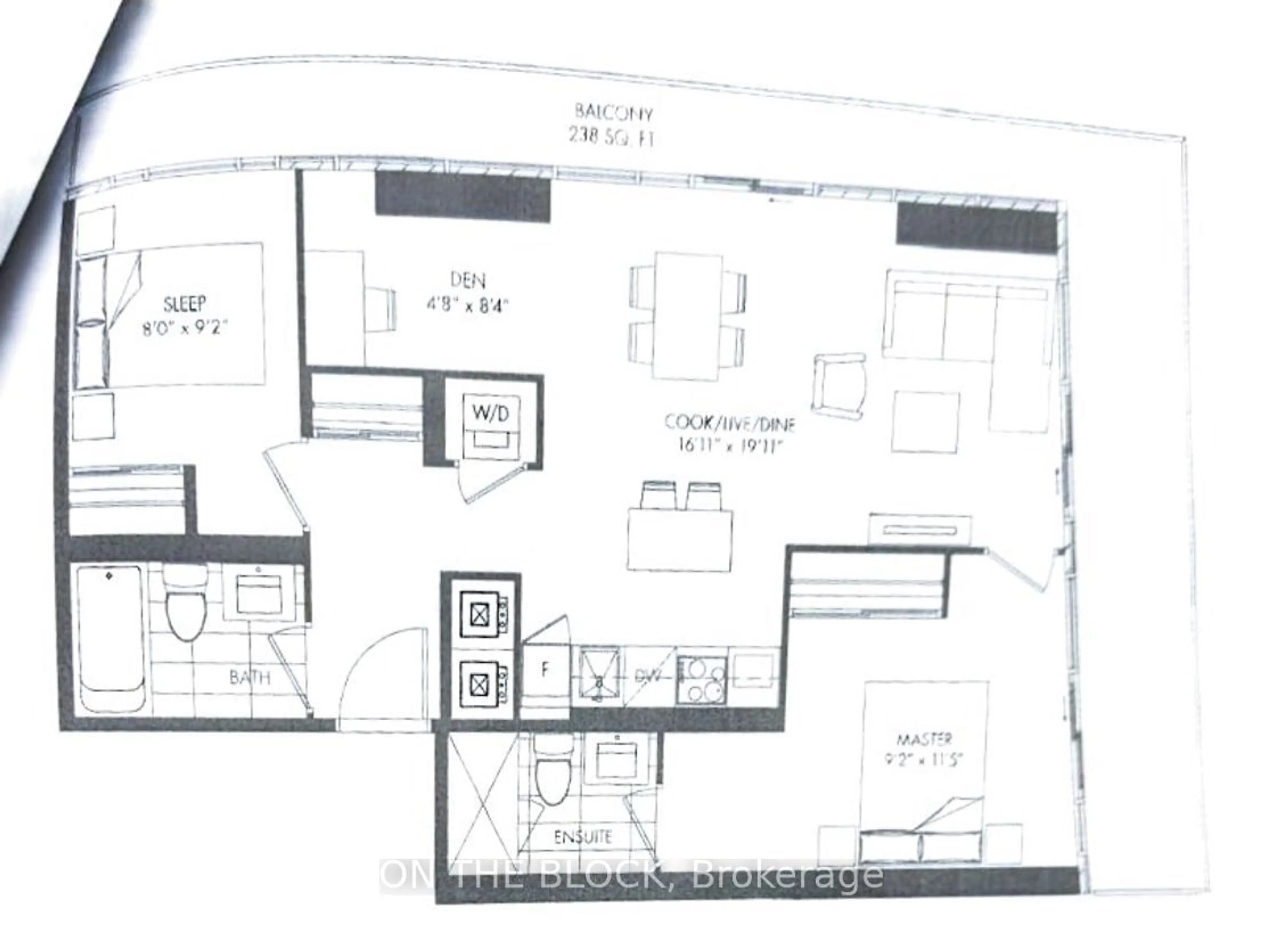 Floor plan for 3883 Quartz Rd #5110, Mississauga Ontario L5B 0M4