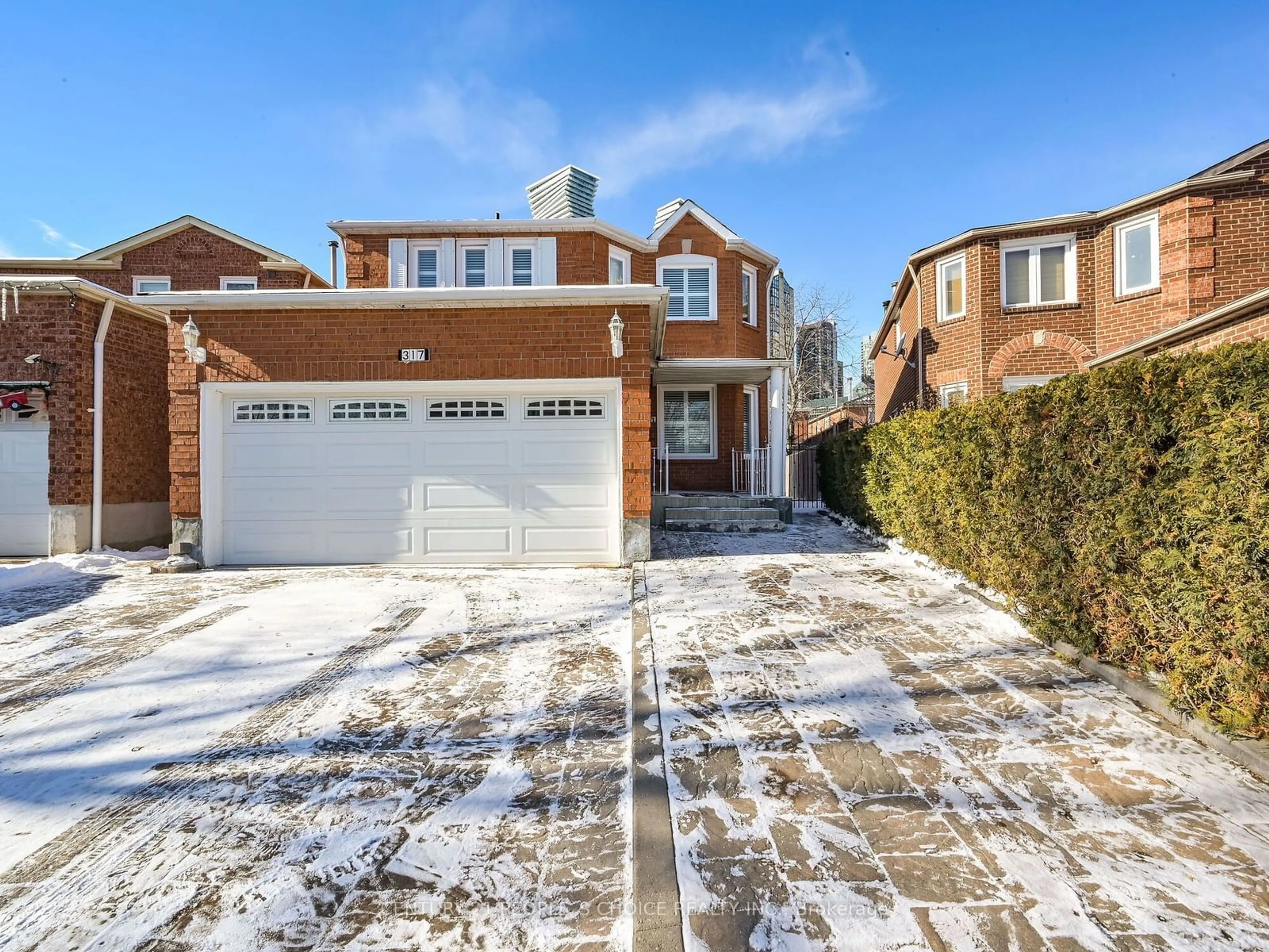 Home with brick exterior material, street for 317 Macedonia Cres, Mississauga Ontario L5B 3J7