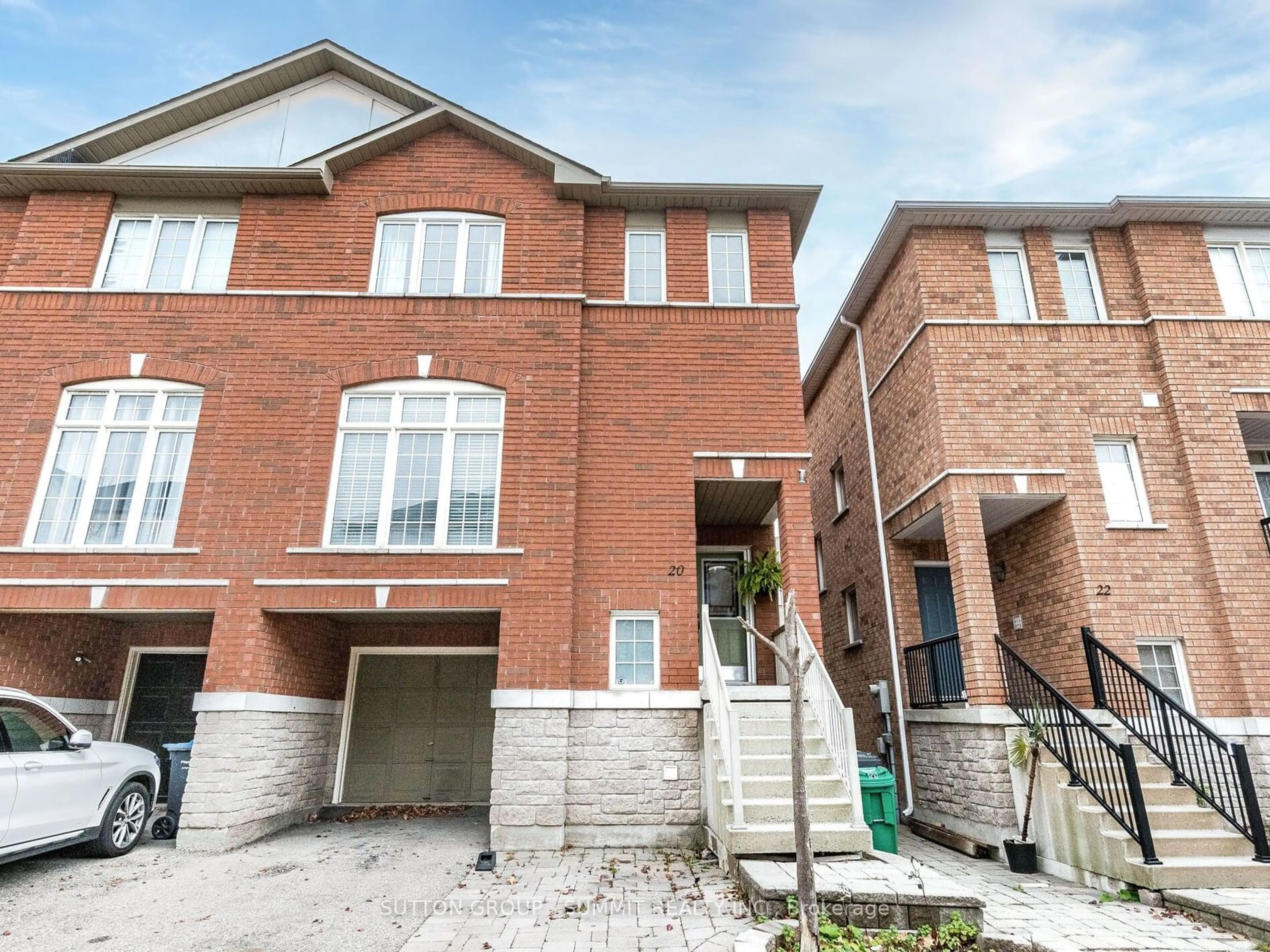 Home with brick exterior material, street for 7155 Magistrate Terr #20, Mississauga Ontario L5W 1Y7