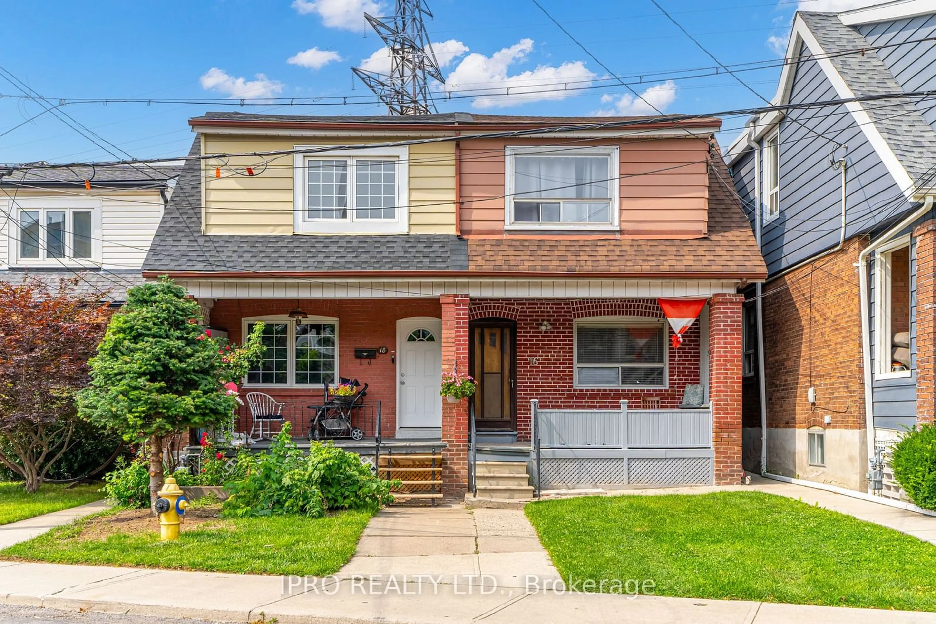 Home with brick exterior material, street for 16 Pryor Ave, Toronto Ontario M6N 1M4